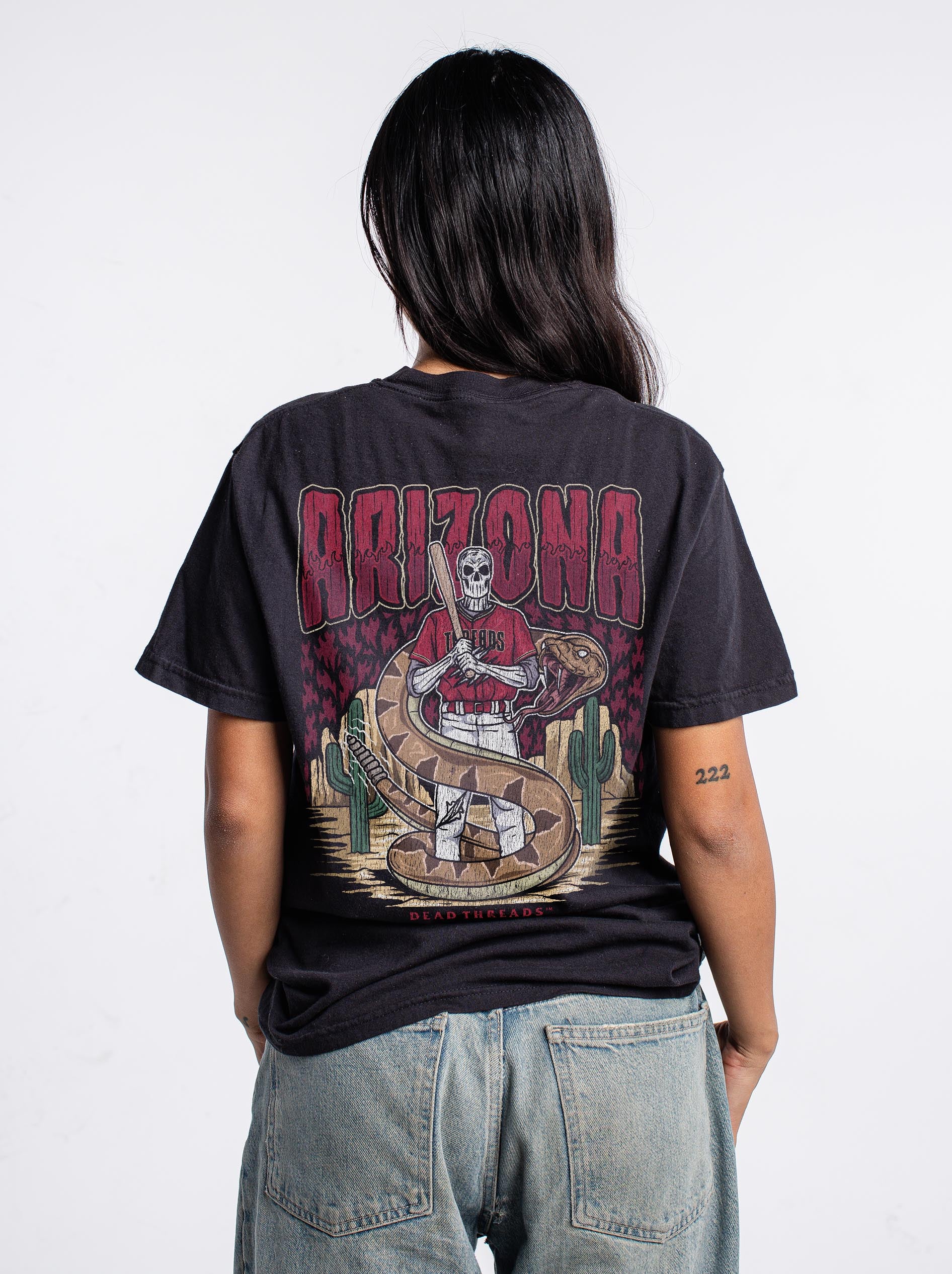 ARIZONA BASEBALL - "3 SKULL" PREMIUM T-SHIRT - Image 10