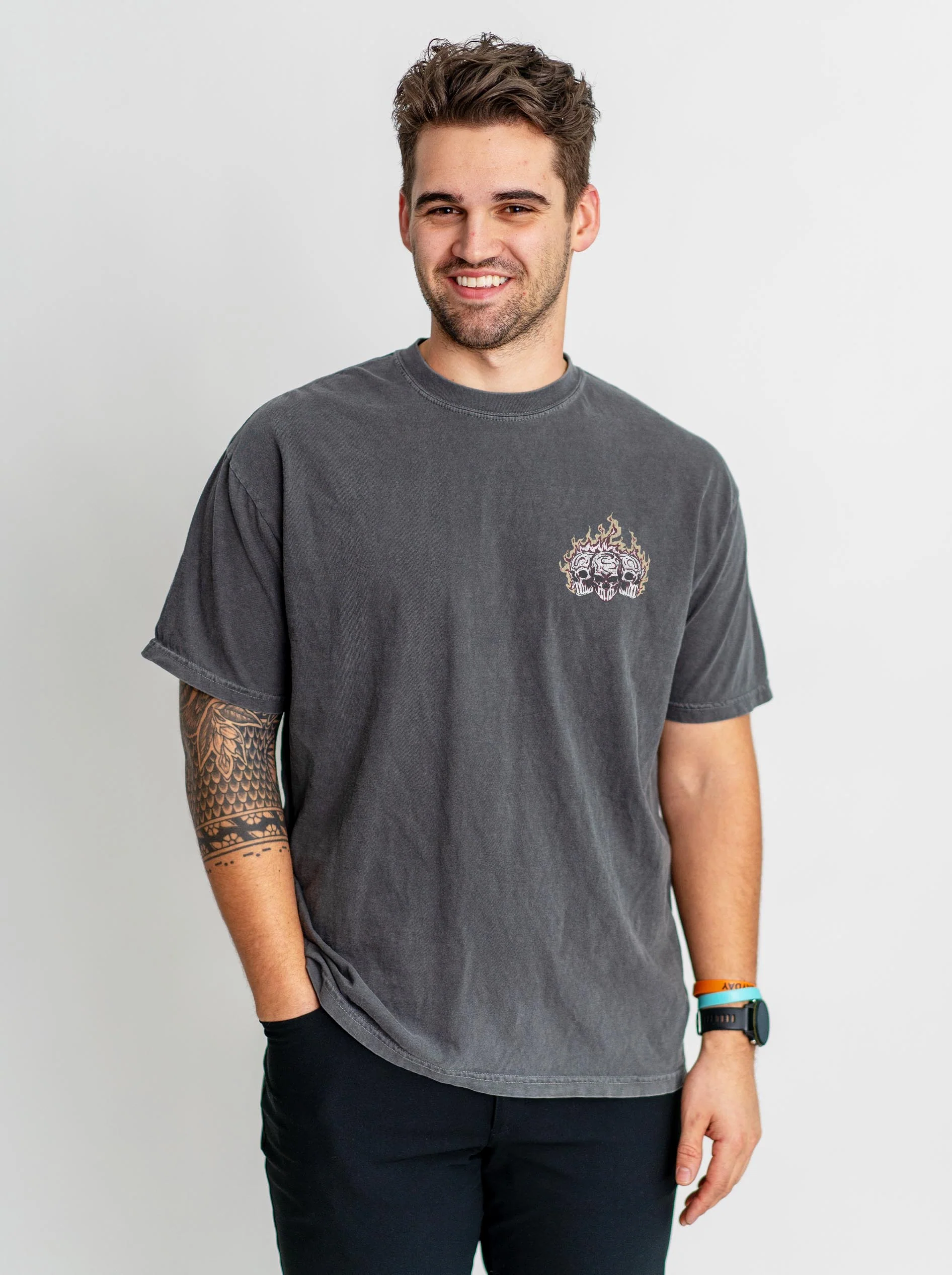 ARIZONA BASEBALL - "3 SKULL" PREMIUM T-SHIRT - Image 6