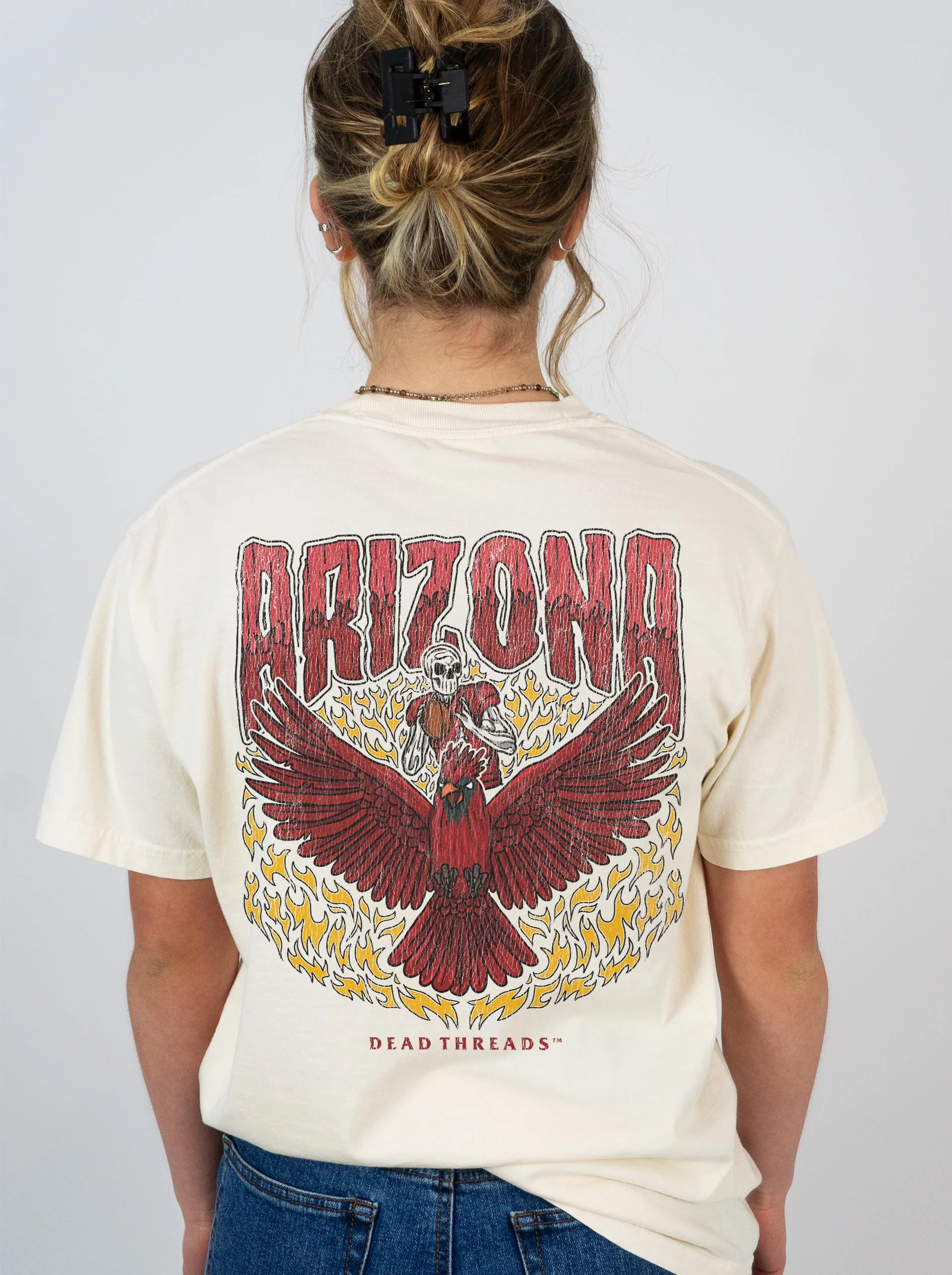ARIZONA FOOTBALL - “3 SKULL” PREMIUM T-SHIRT - Image 12