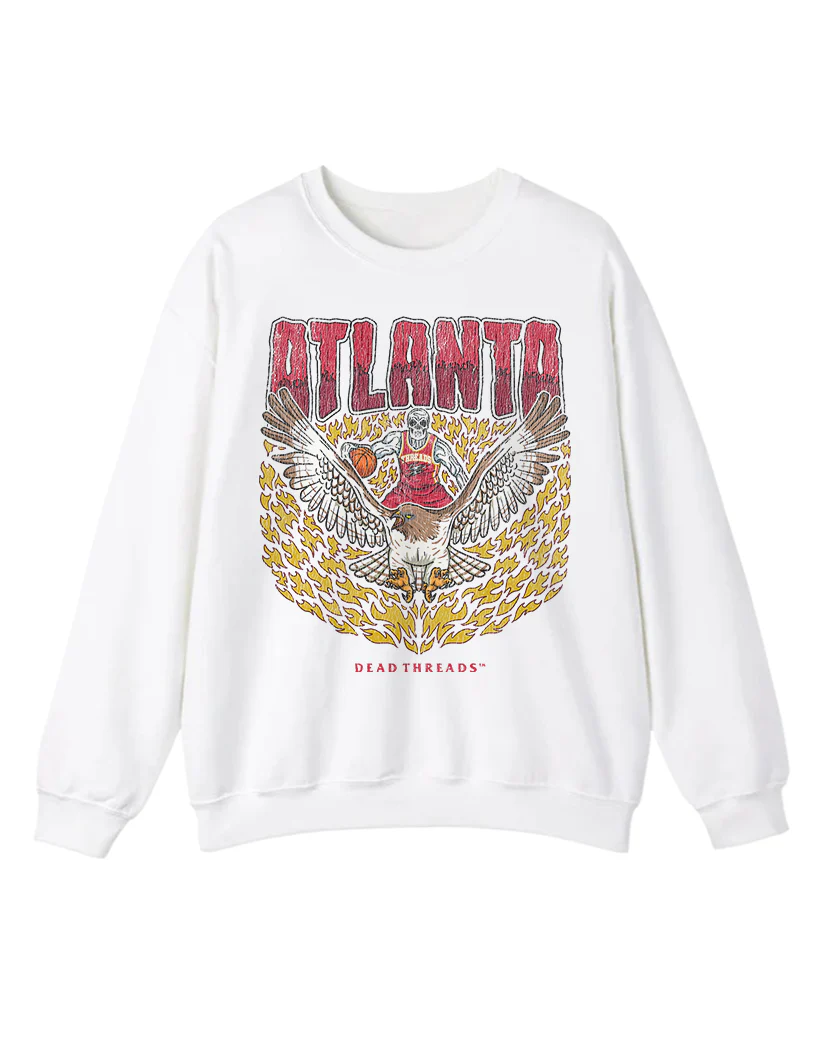 ATLANTA BASKETBALL CREWNECK SWEATSHIRT - Image 5