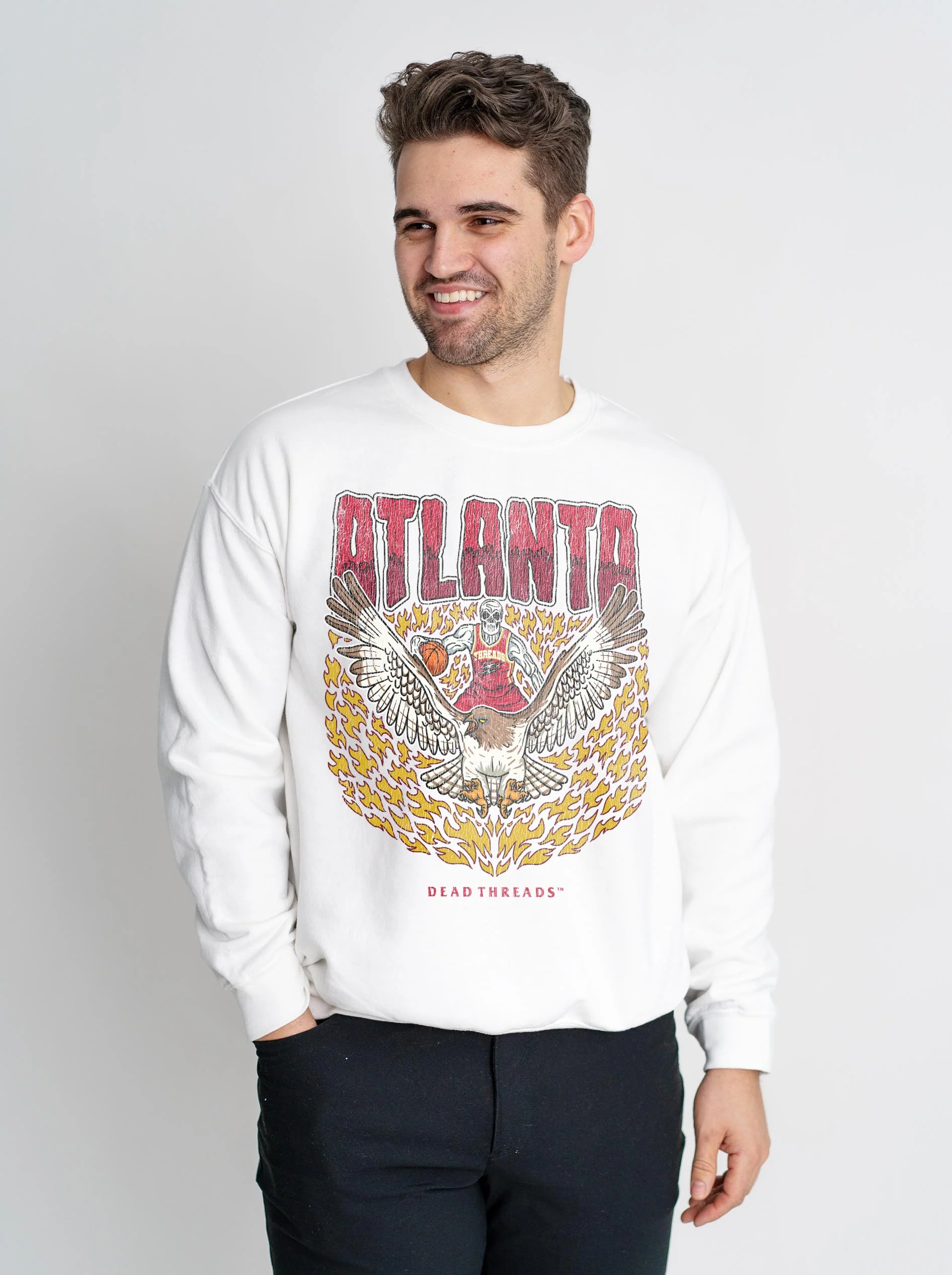 ATLANTA BASKETBALL CREWNECK SWEATSHIRT - Image 6