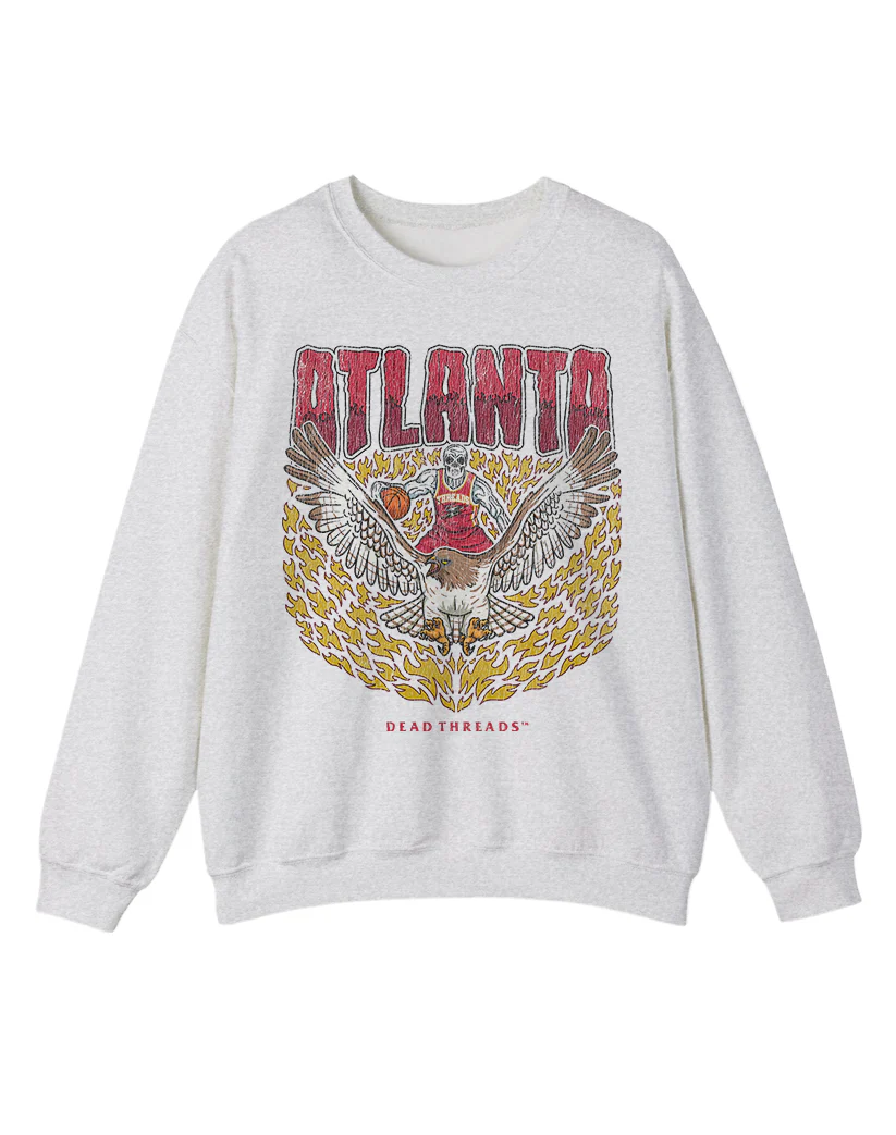 ATLANTA BASKETBALL CREWNECK SWEATSHIRT - Image 7