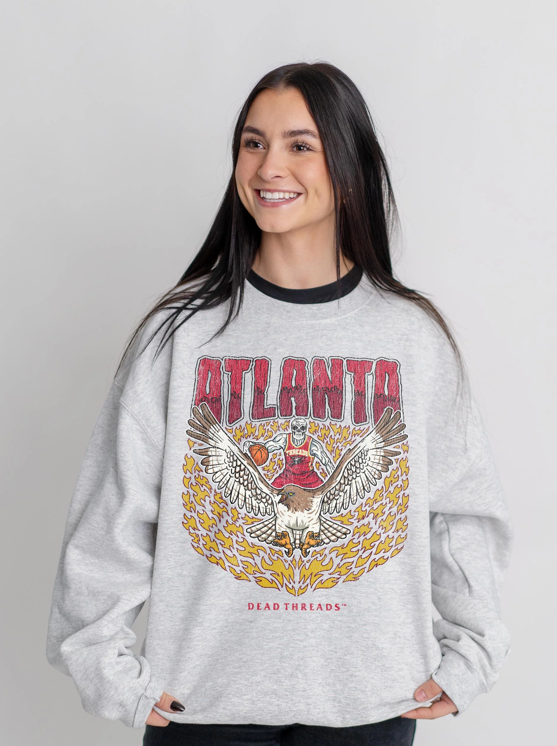 ATLANTA BASKETBALL CREWNECK SWEATSHIRT - Image 8