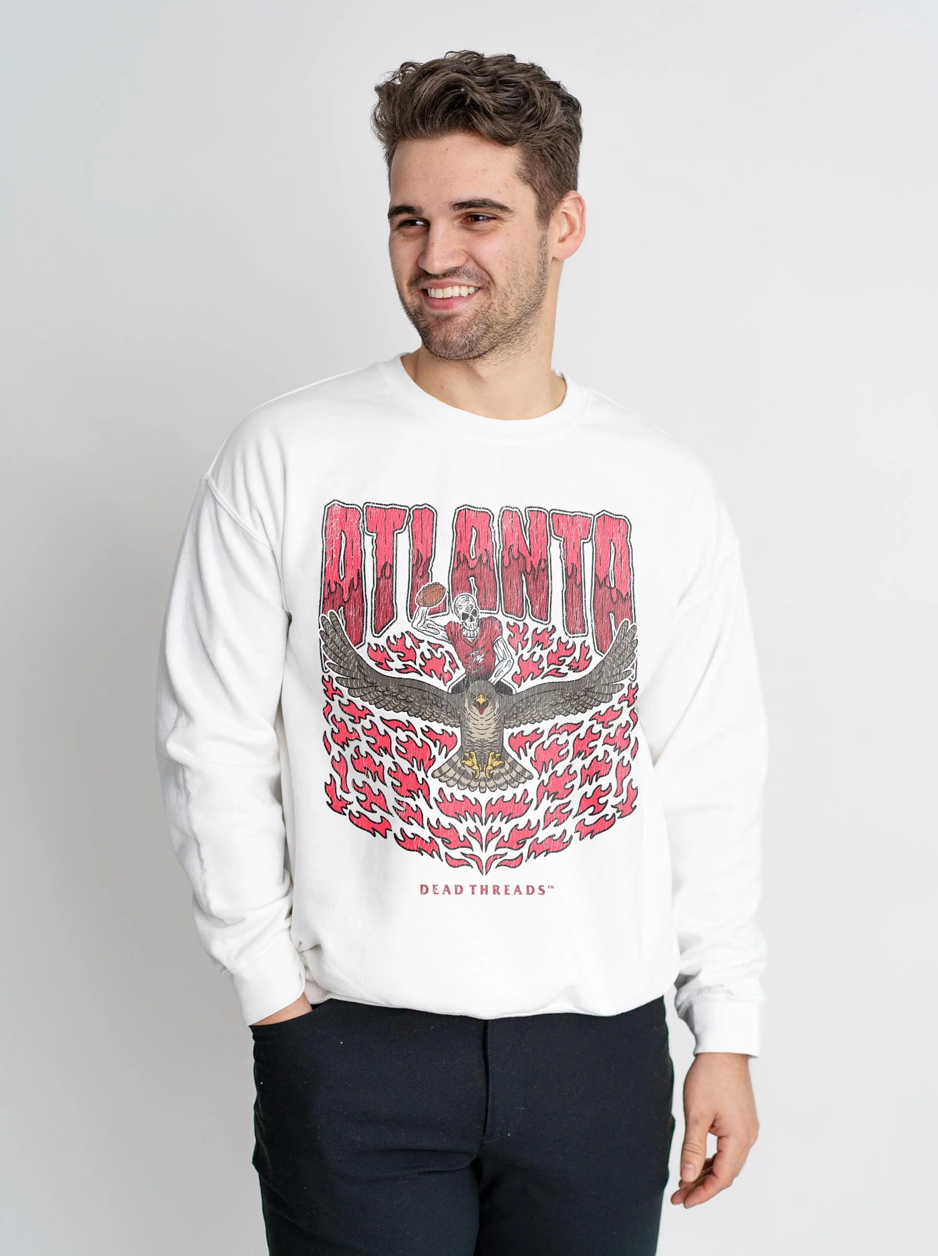 ATLANTA FOOTBALL CREWNECK SWEATSHIRT - Image 4