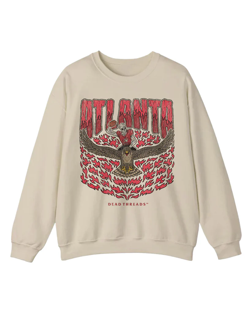 ATLANTA FOOTBALL CREWNECK SWEATSHIRT - Image 5