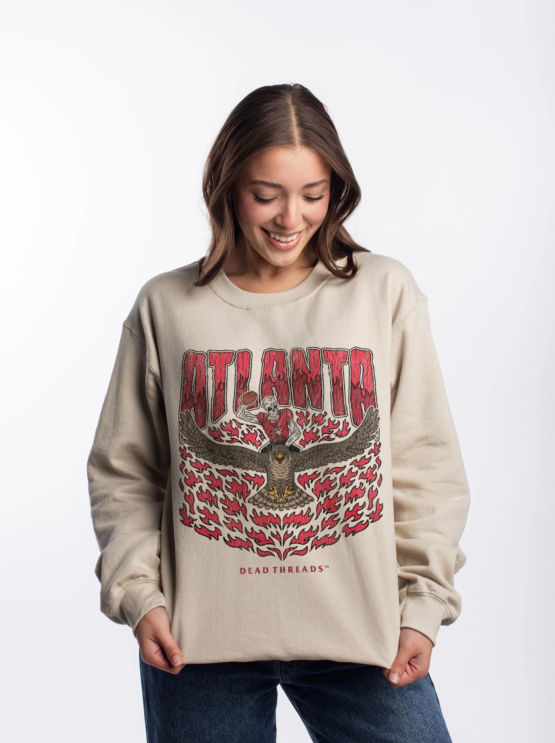 ATLANTA FOOTBALL CREWNECK SWEATSHIRT - Image 6