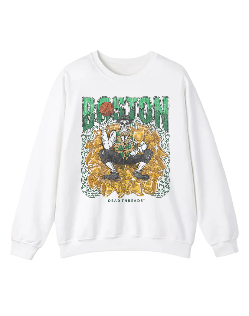BOSTON BASKETBALL CREWNECK SWEATSHIRT - Image 3