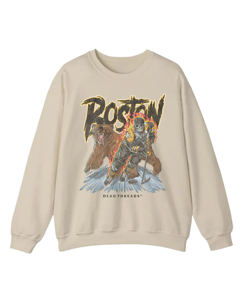 BOSTON HOCKEY CREWNECK SWEATSHIRT - Image 5