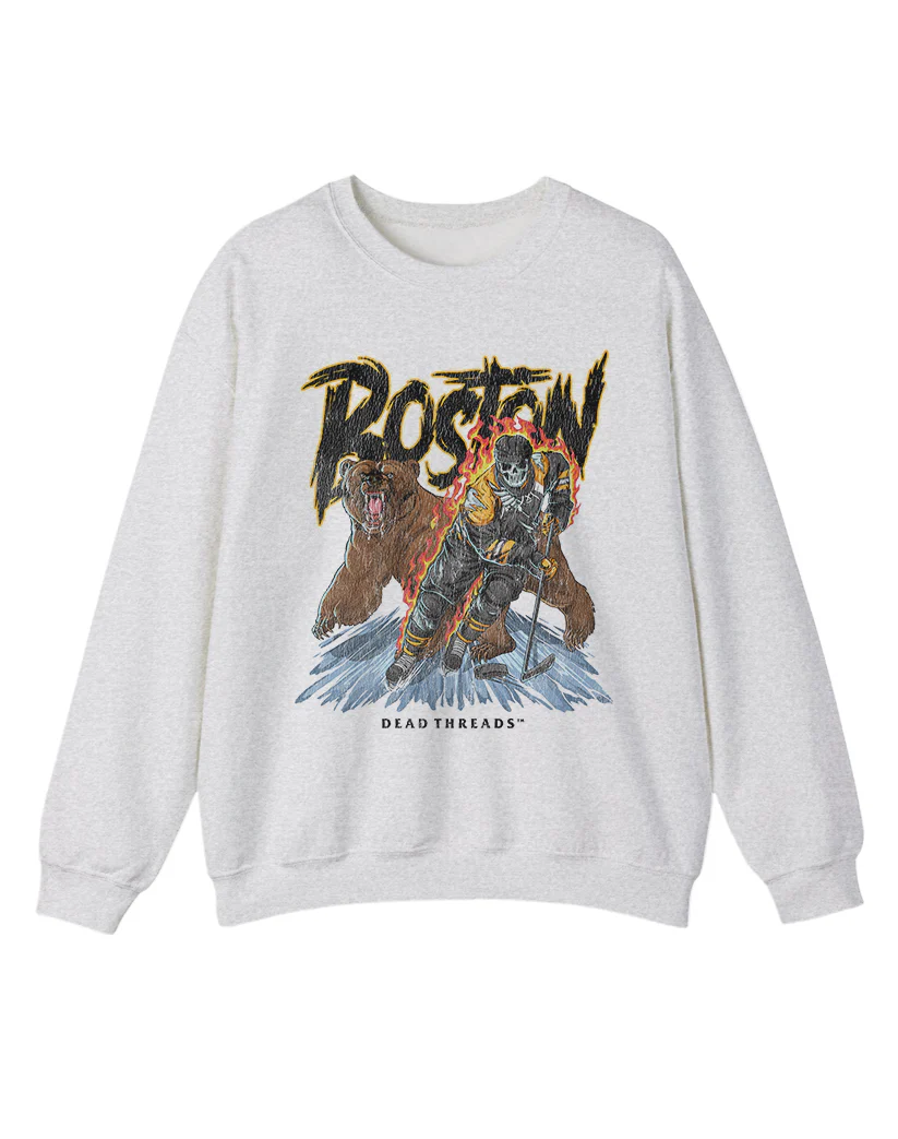 BOSTON HOCKEY CREWNECK SWEATSHIRT - Image 7