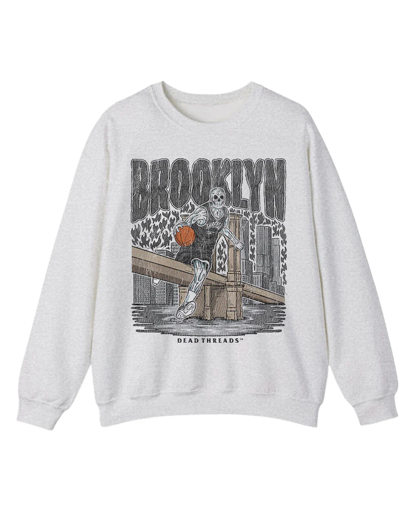 BROOKLYN BASKETBALL CREWNECK SWEATSHIRT - Image 3