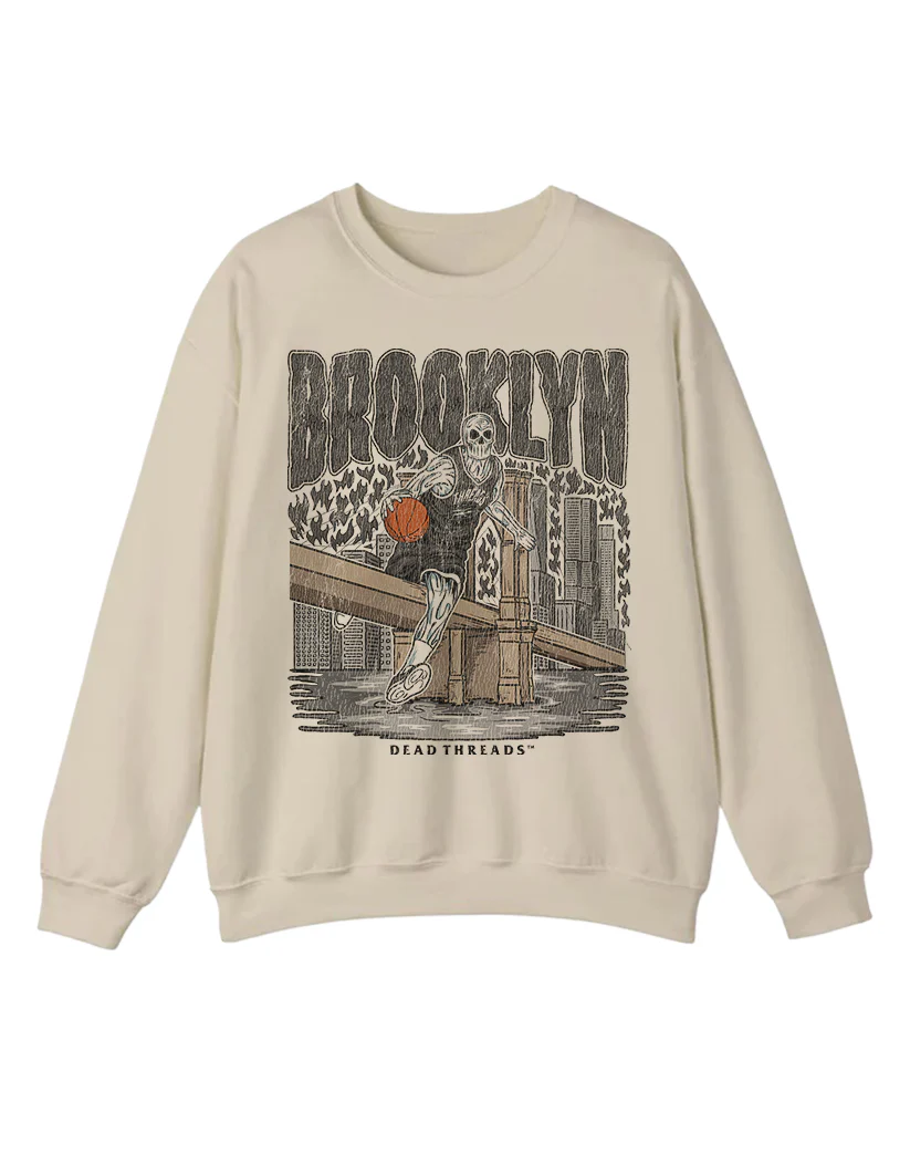 BROOKLYN BASKETBALL CREWNECK SWEATSHIRT - Image 4