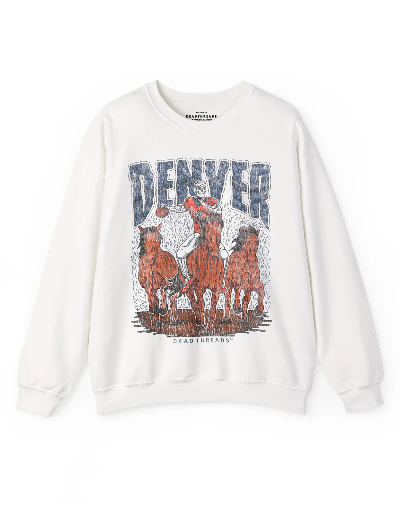DENVER FOOTBALL v1 CREWNECK SWEATSHIRT - Image 3