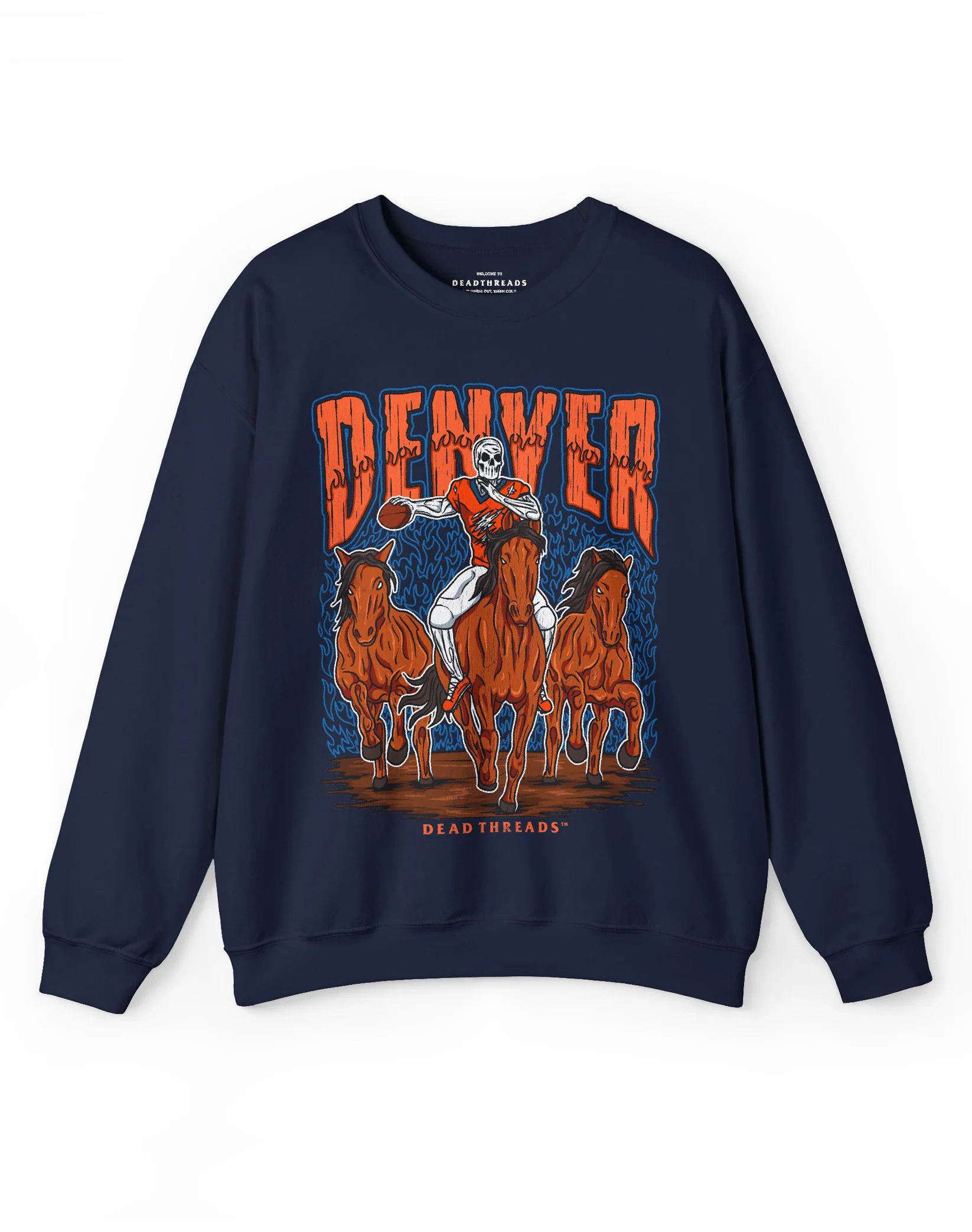DENVER FOOTBALL v1 CREWNECK SWEATSHIRT - Image 9