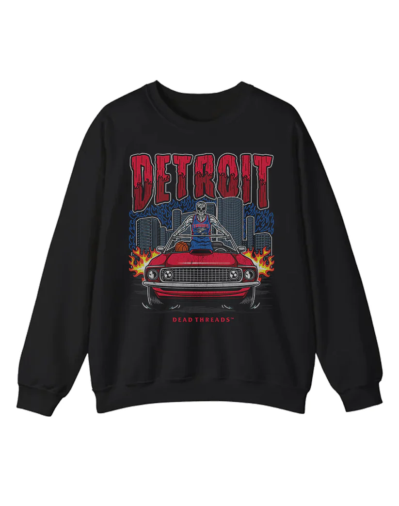 DETROIT BASKETBALL CREWNECK SWEATSHIRT - Image 3