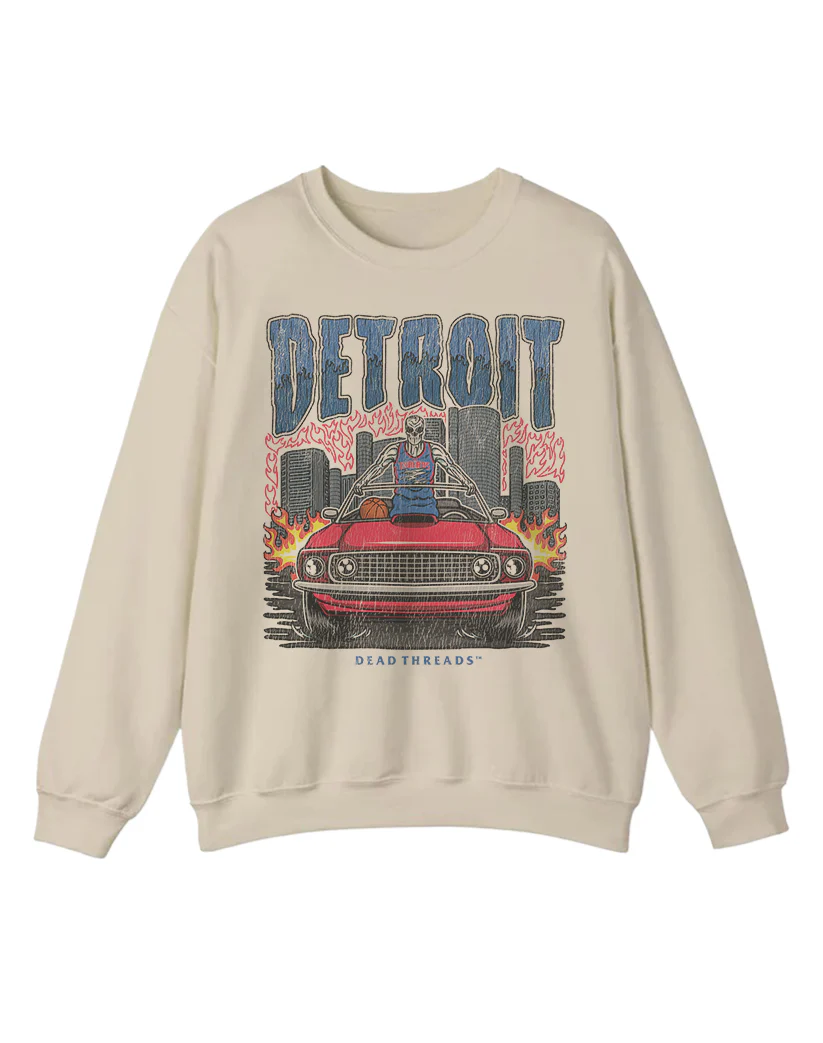DETROIT BASKETBALL CREWNECK SWEATSHIRT - Image 6