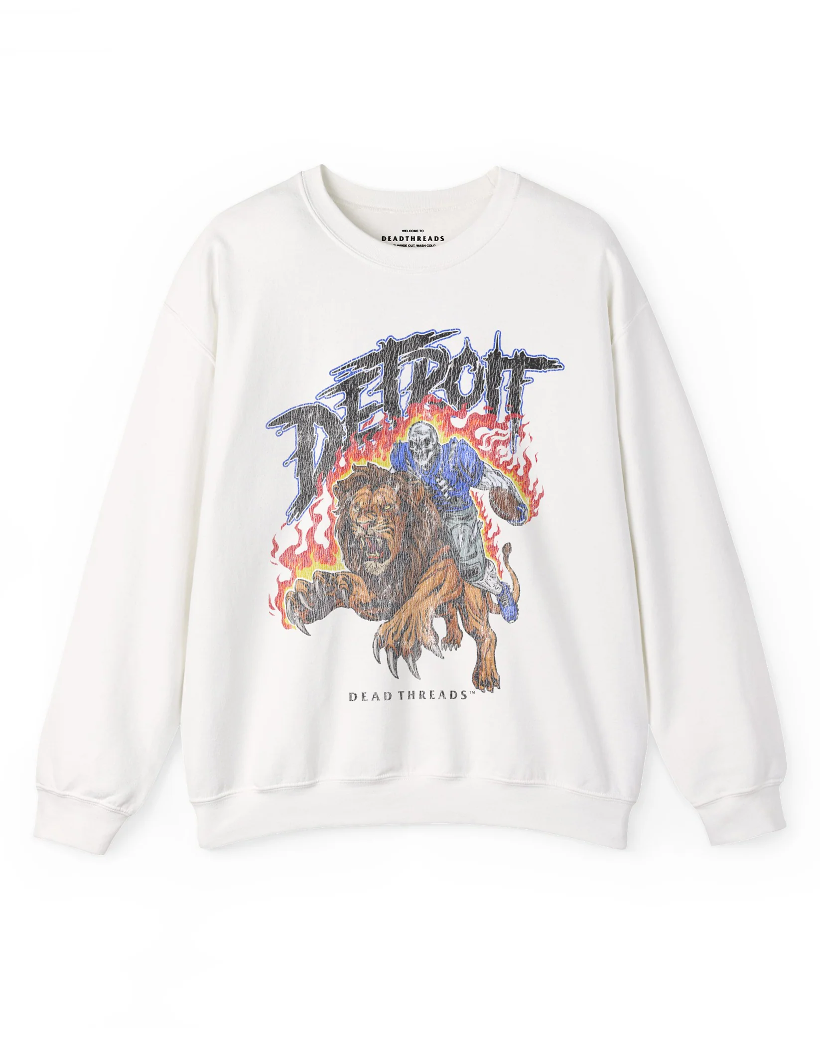 DETROIT FOOTBALL v2 CREWNECK SWEATSHIRT - Image 5