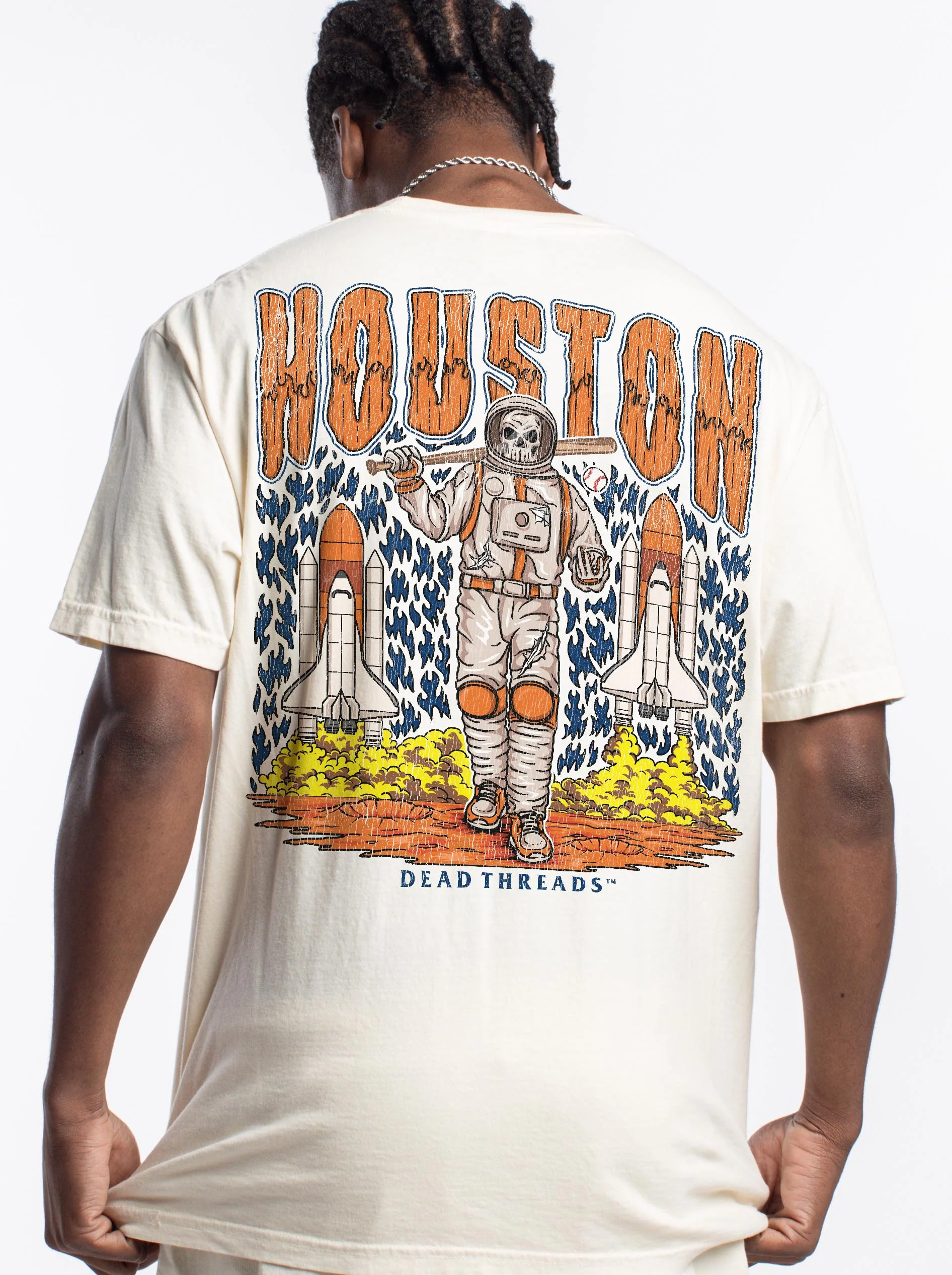 HOUSTON BASEBALL - "3 SKULL" PREMIUM T-SHIRT - Image 13