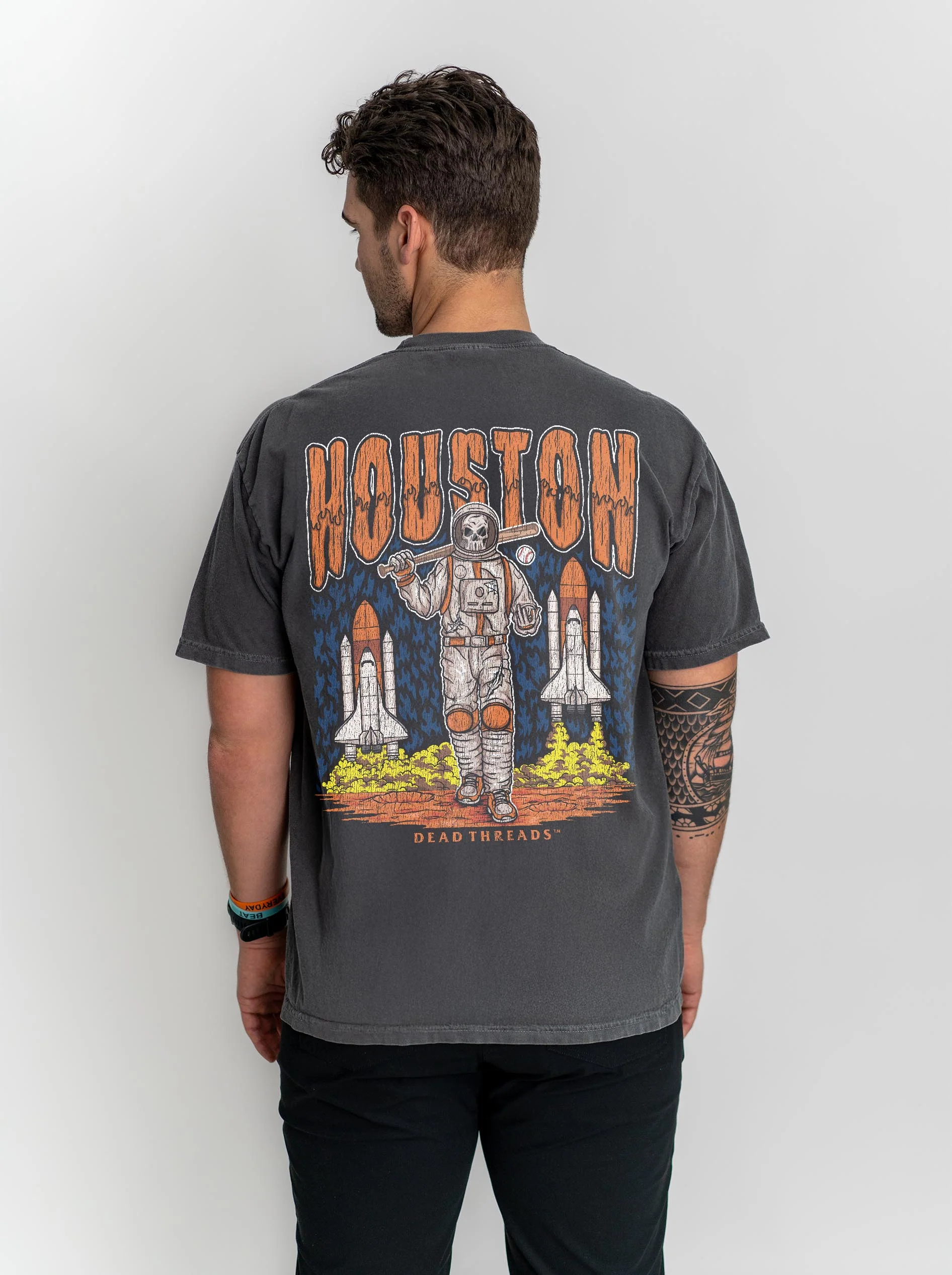 HOUSTON BASEBALL - "3 SKULL" PREMIUM T-SHIRT - Image 3