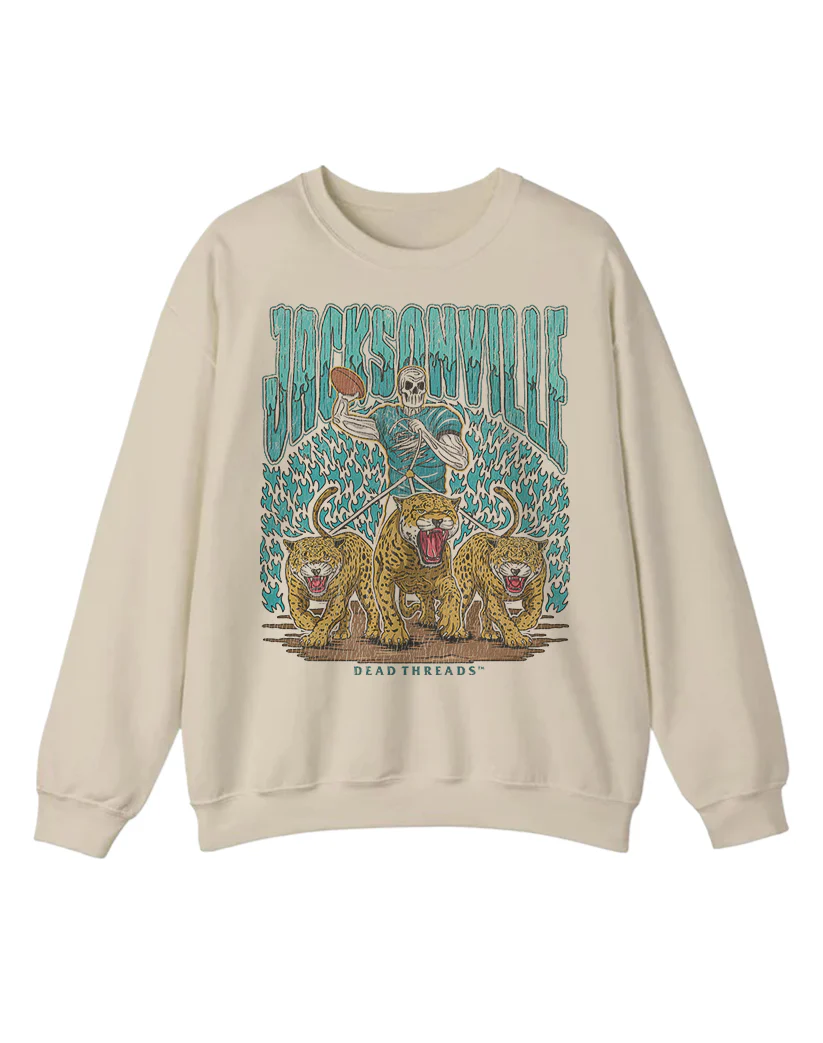 JACKSONVILLE FOOTBALL CREWNECK SWEATSHIRT - Image 3