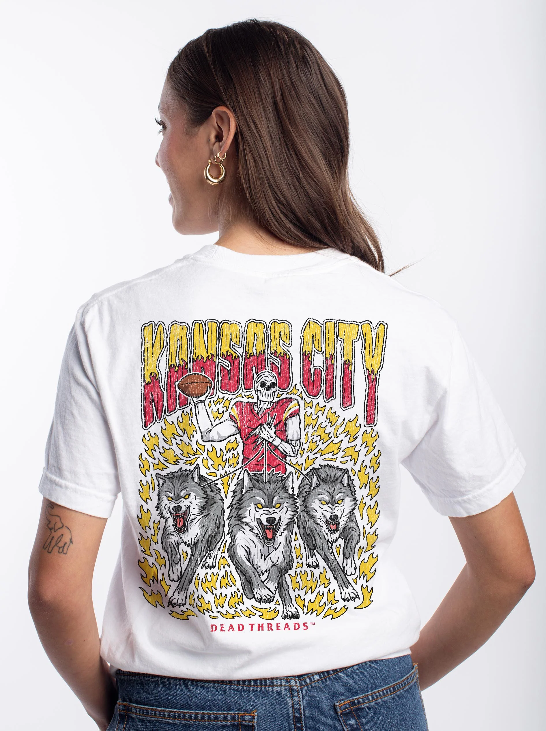 KANSAS CITY FOOTBALL v1 - “DT ESSENTIAL" PREMIUM T-SHIRT - Image 9