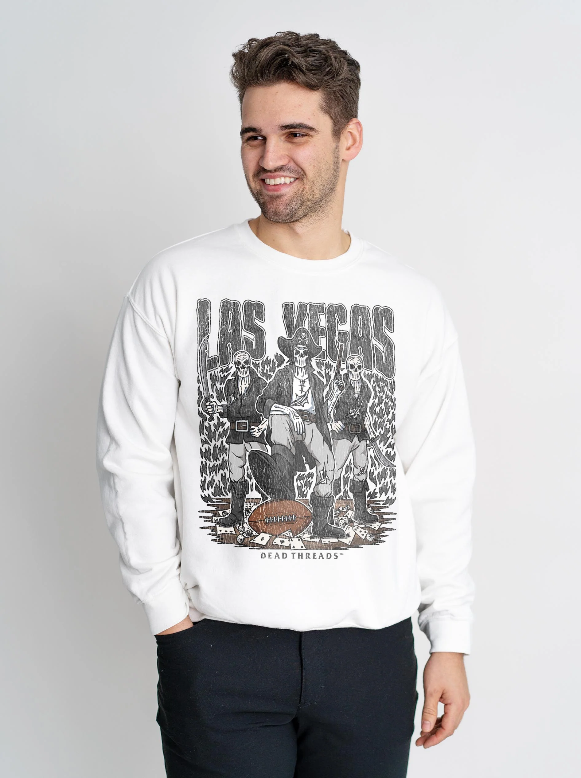LAS VEGAS FOOTBALL CREWNECK SWEATSHIRT - Image 4
