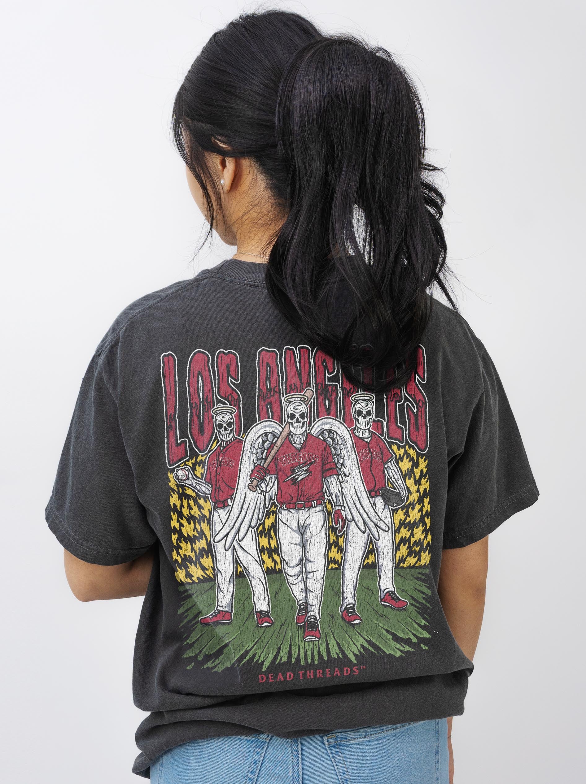 LOS ANGELES “RED” BASEBALL - “DT ESSENTIAL" PREMIUM T-SHIRT - Image 7