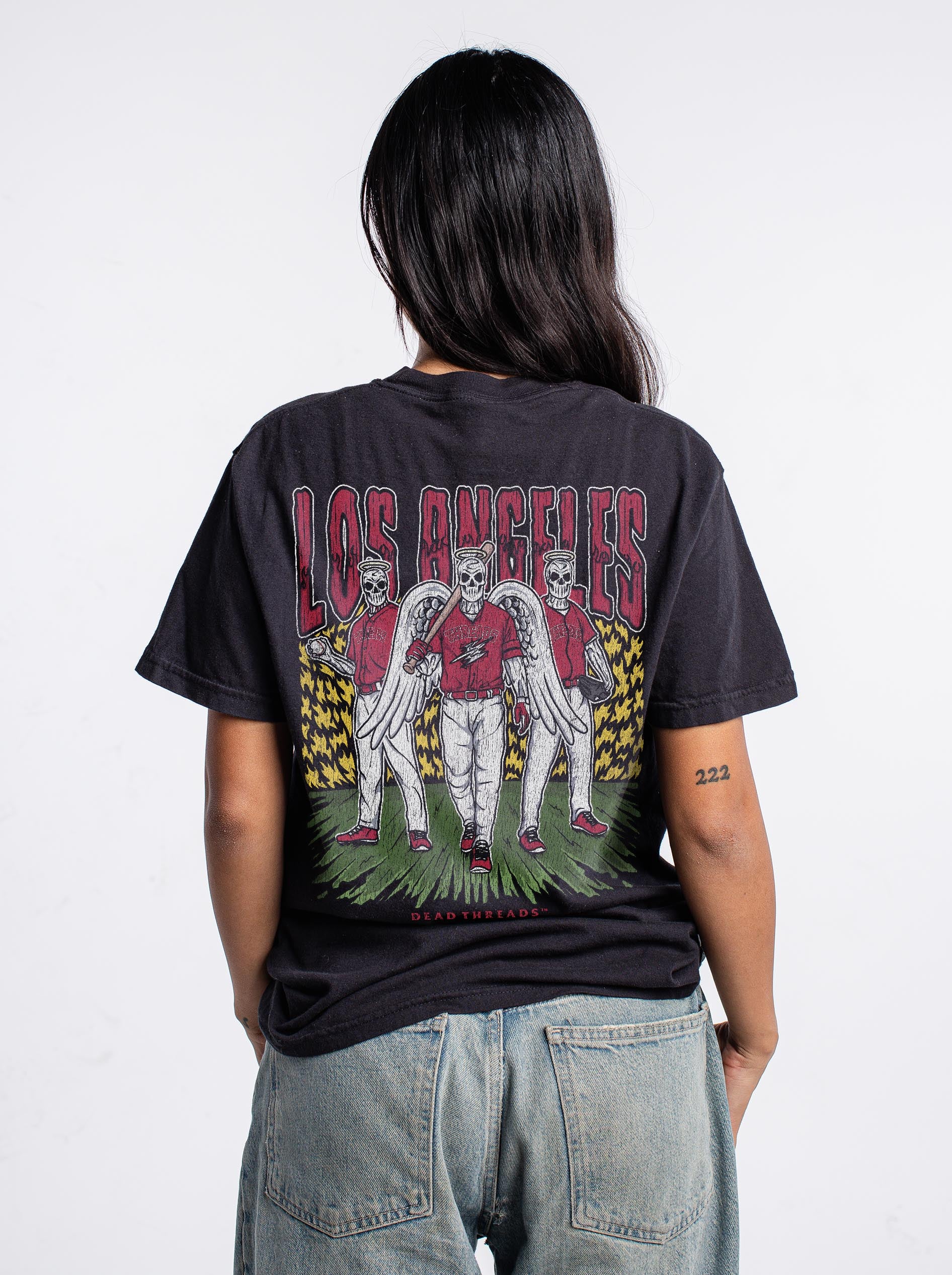 LOS ANGELES “RED” BASEBALL - “DT ESSENTIAL" PREMIUM T-SHIRT - Image 9