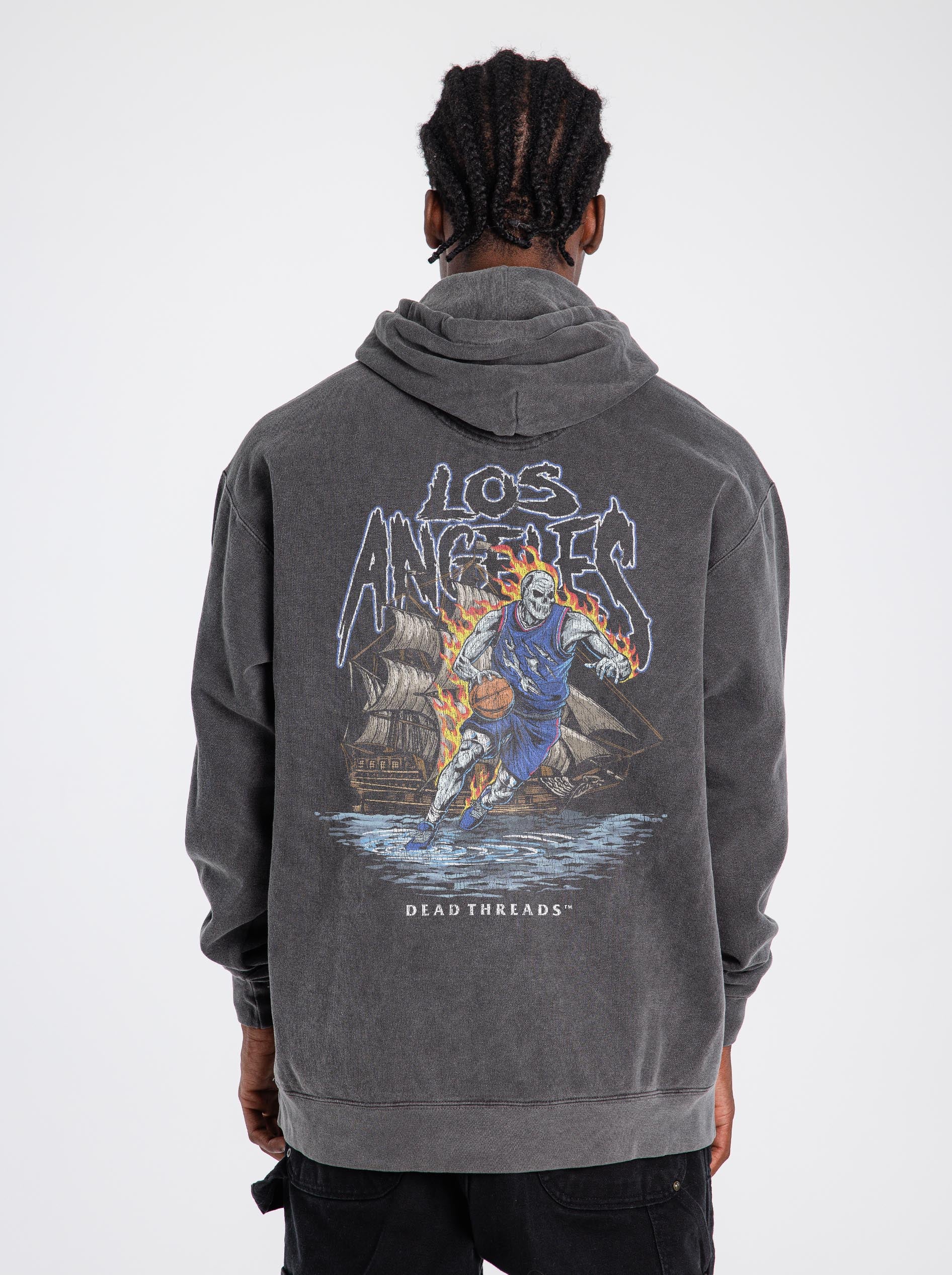 LOS ANGELES BASKETBALL v2 - HOODIE - Image 3