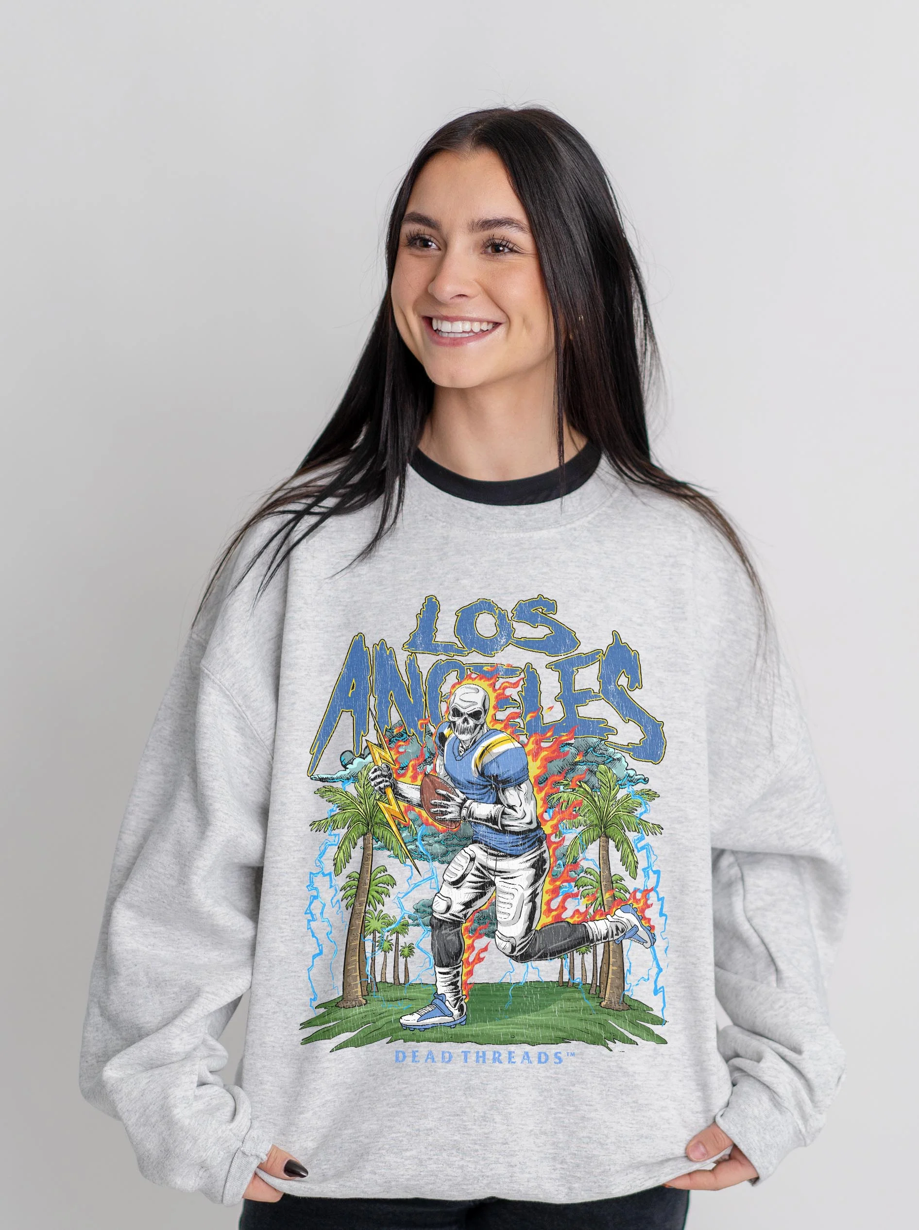 LOS ANGELES FOOTBALL CREWNECK SWEATSHIRT - Image 8