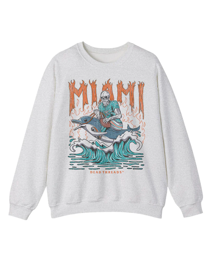 MIAMI FOOTBALL CREWNECK SWEATSHIRT - Image 7