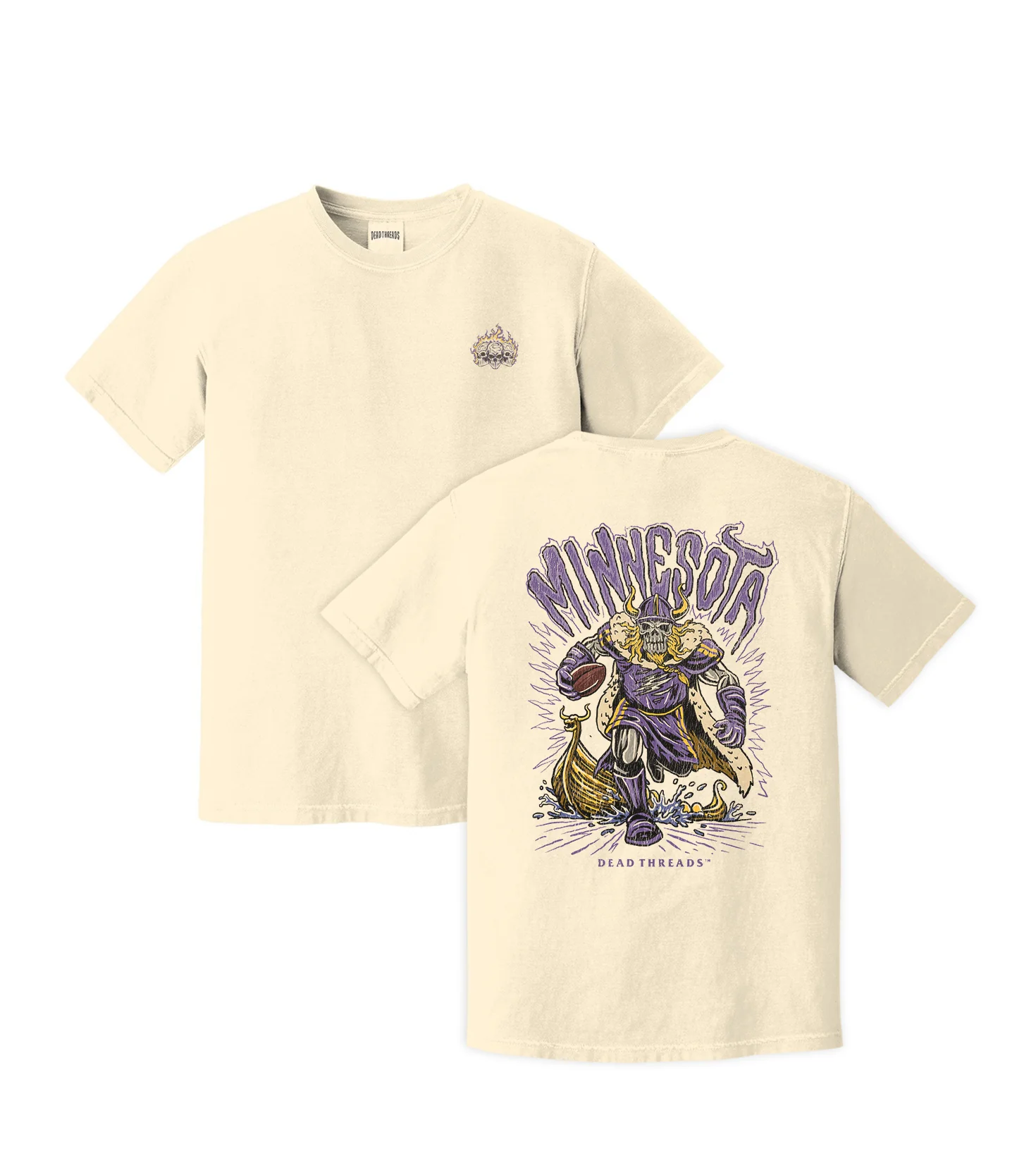 MINNESOTA FOOTBALL v1 - “3 SKULL” PREMIUM T-SHIRT - Image 10