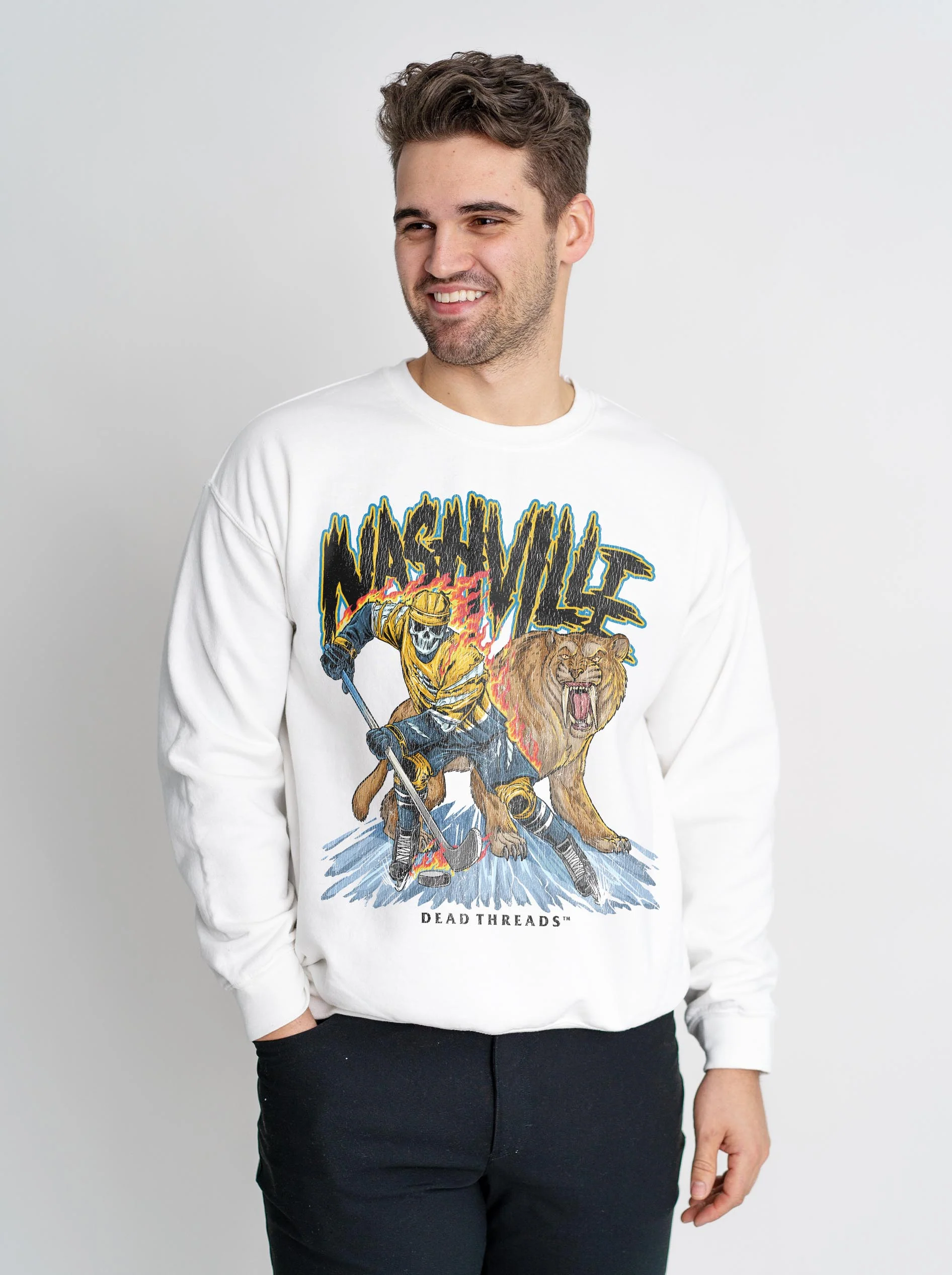 NASHVILLE HOCKEY CREWNECK SWEATSHIRT - Image 4