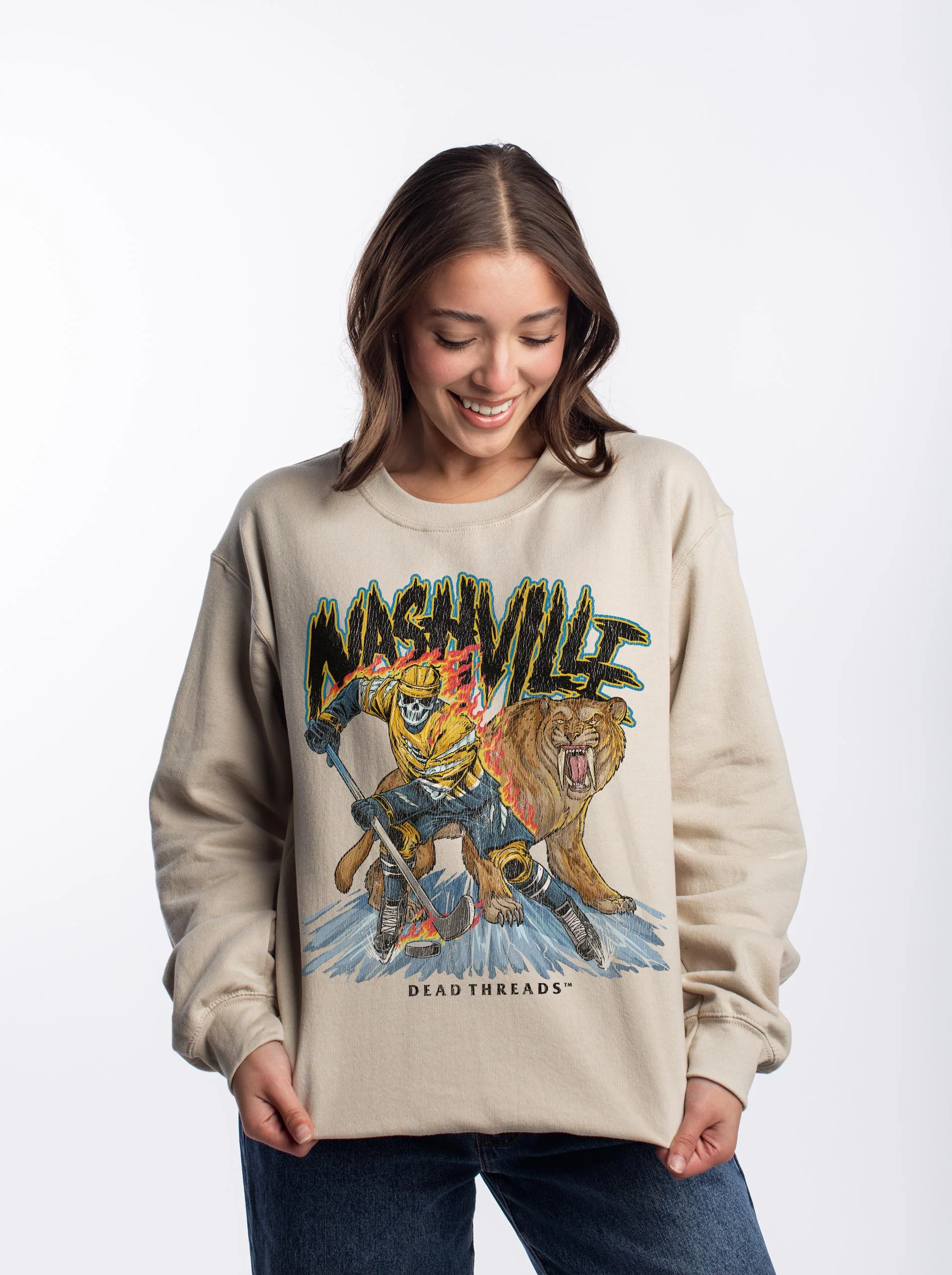 NASHVILLE HOCKEY CREWNECK SWEATSHIRT - Image 6