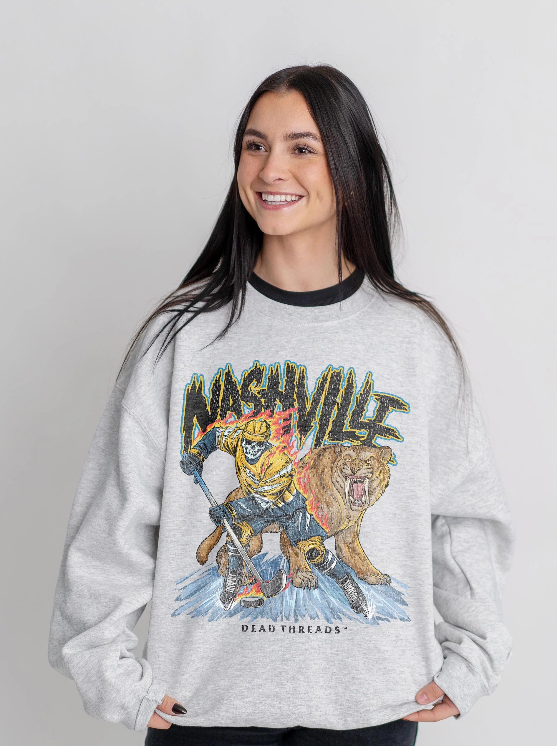 NASHVILLE HOCKEY CREWNECK SWEATSHIRT - Image 8