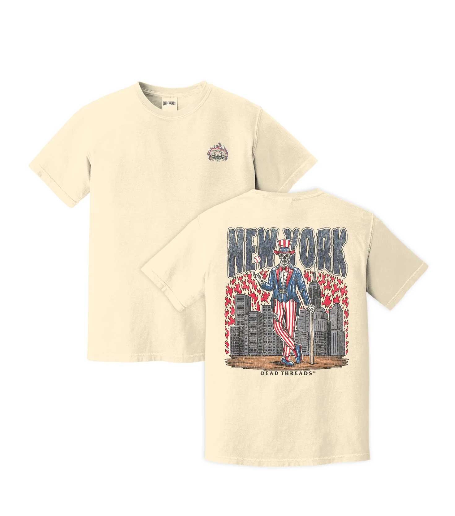 NEW YORK "BRONX" BASEBALL - "3 SKULL" PREMIUM SHIRT - Image 10