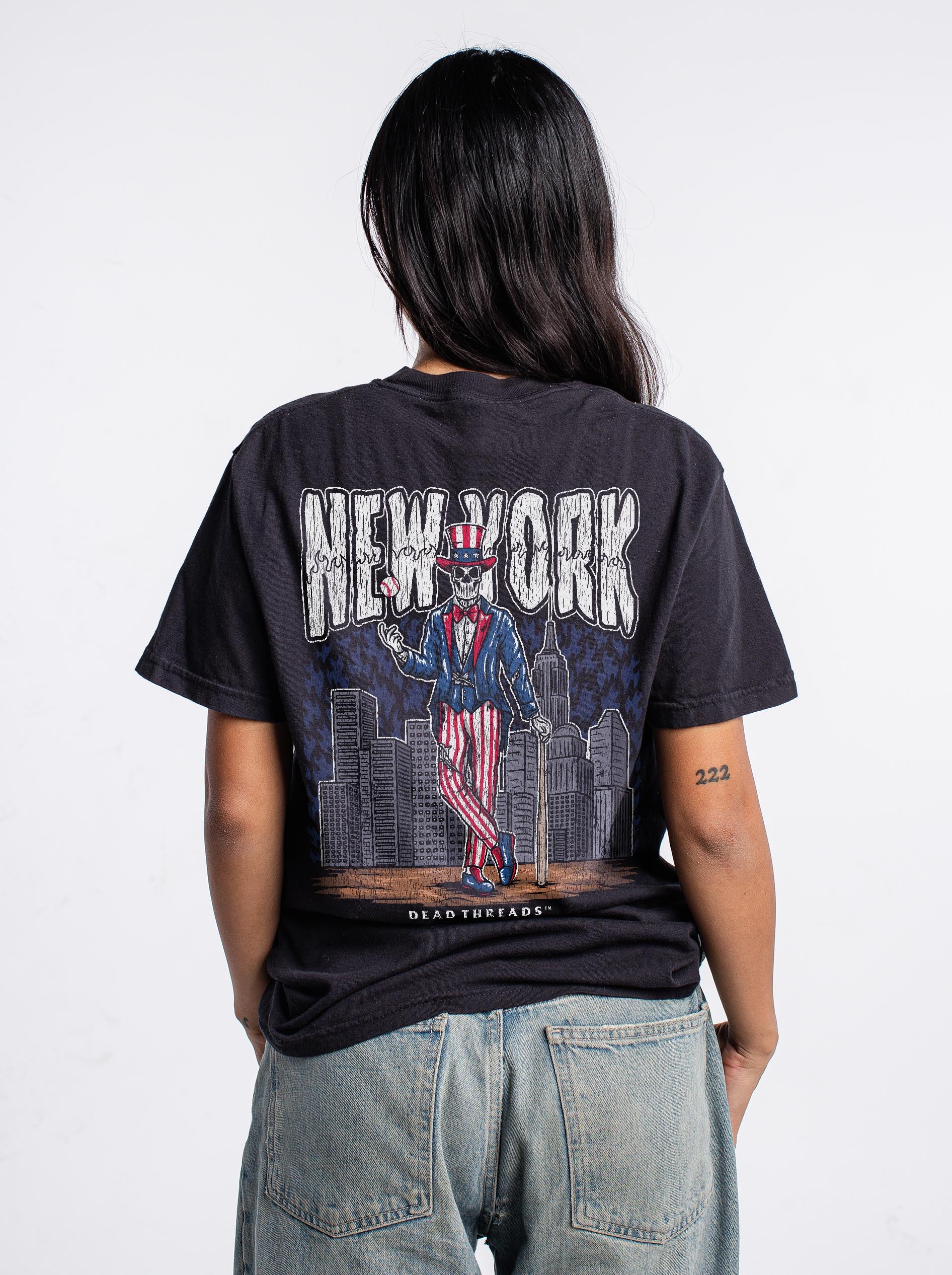 NEW YORK "BRONX" BASEBALL - "3 SKULL" PREMIUM SHIRT - Image 6