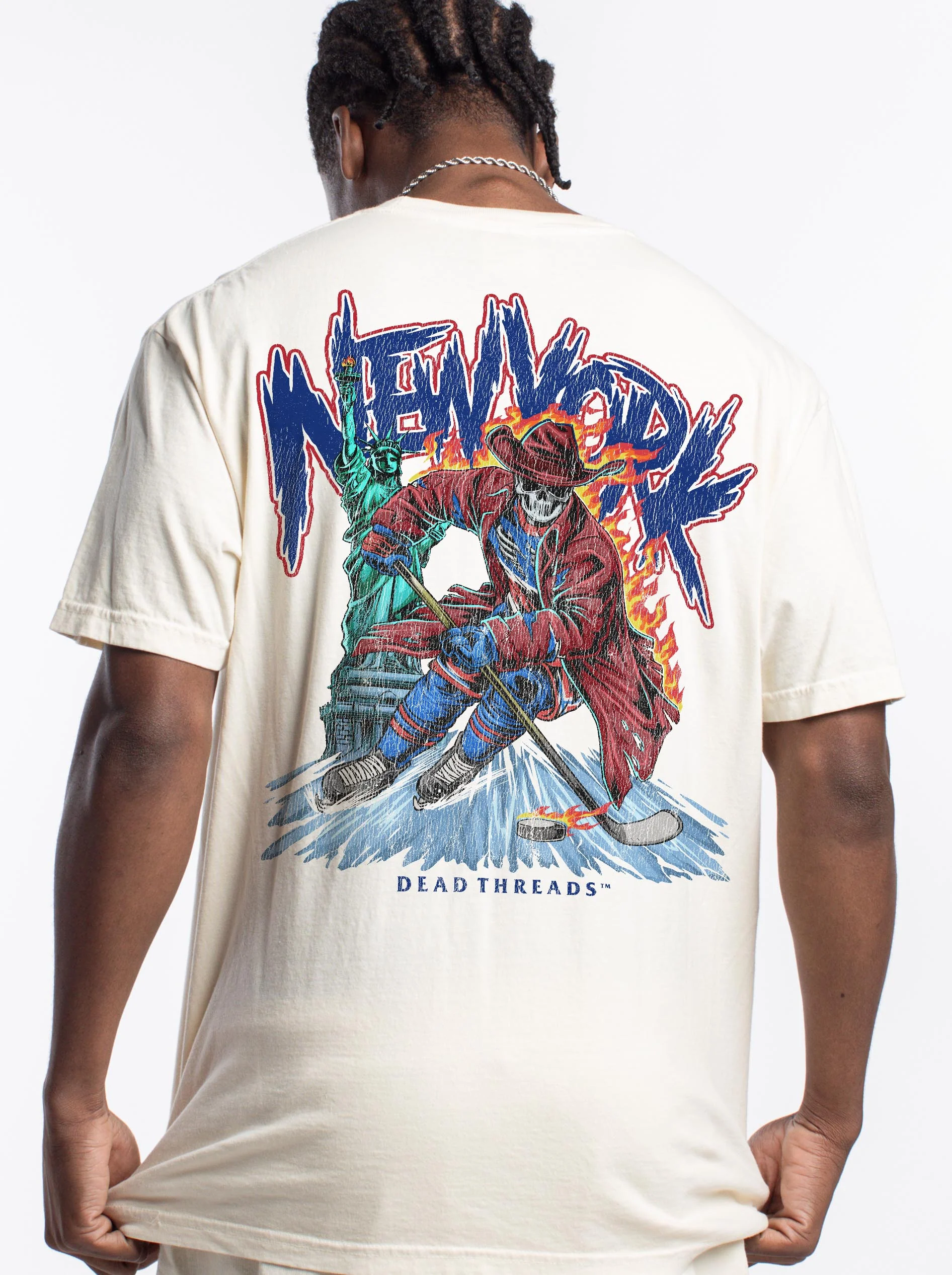 NEW YORK HOCKEY "THE RANGER" - “DT ESSENTIAL" PREMIUM T-SHIRT - Image 13