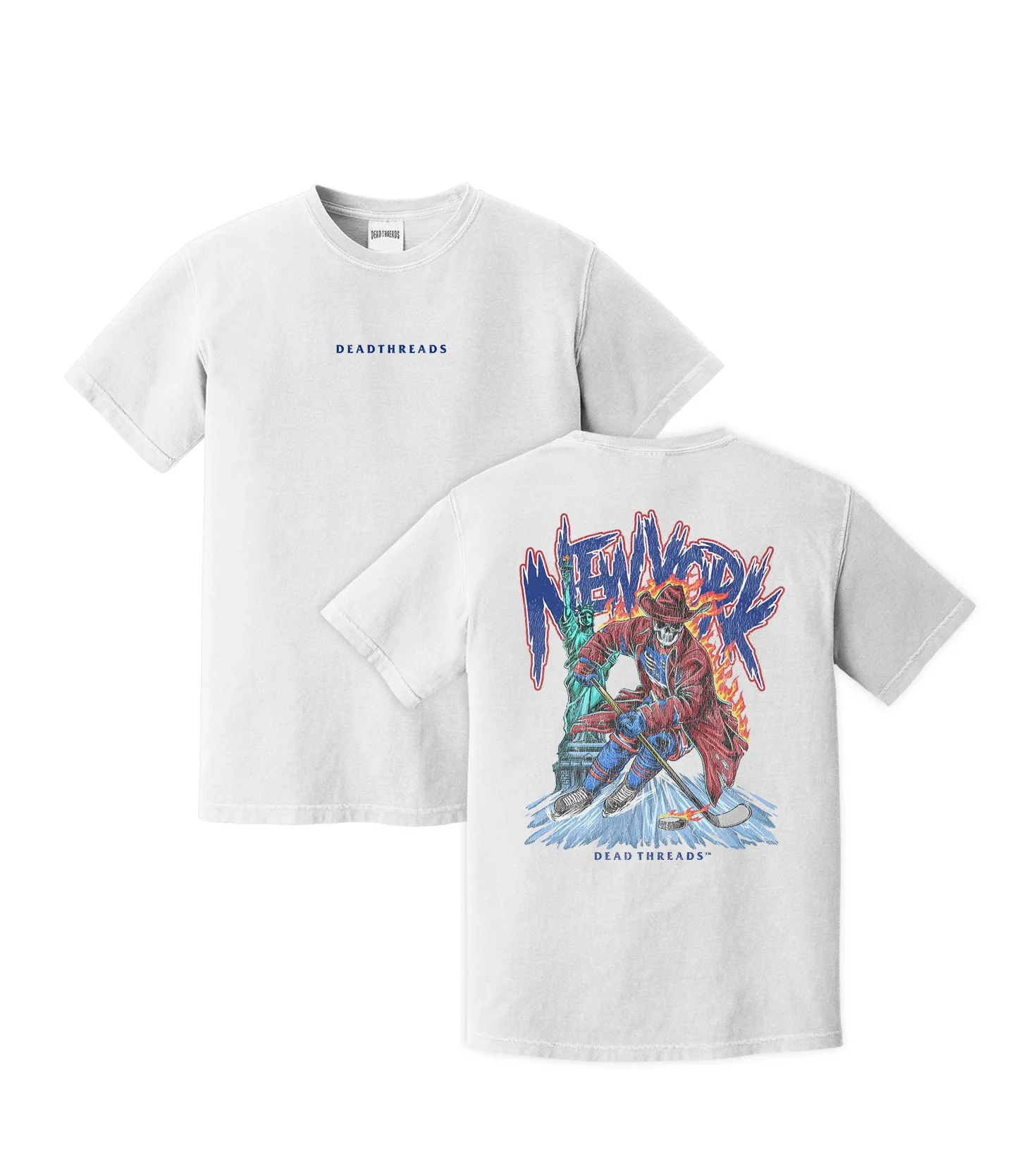 NEW YORK HOCKEY "THE RANGER" - “DT ESSENTIAL" PREMIUM T-SHIRT - Image 7