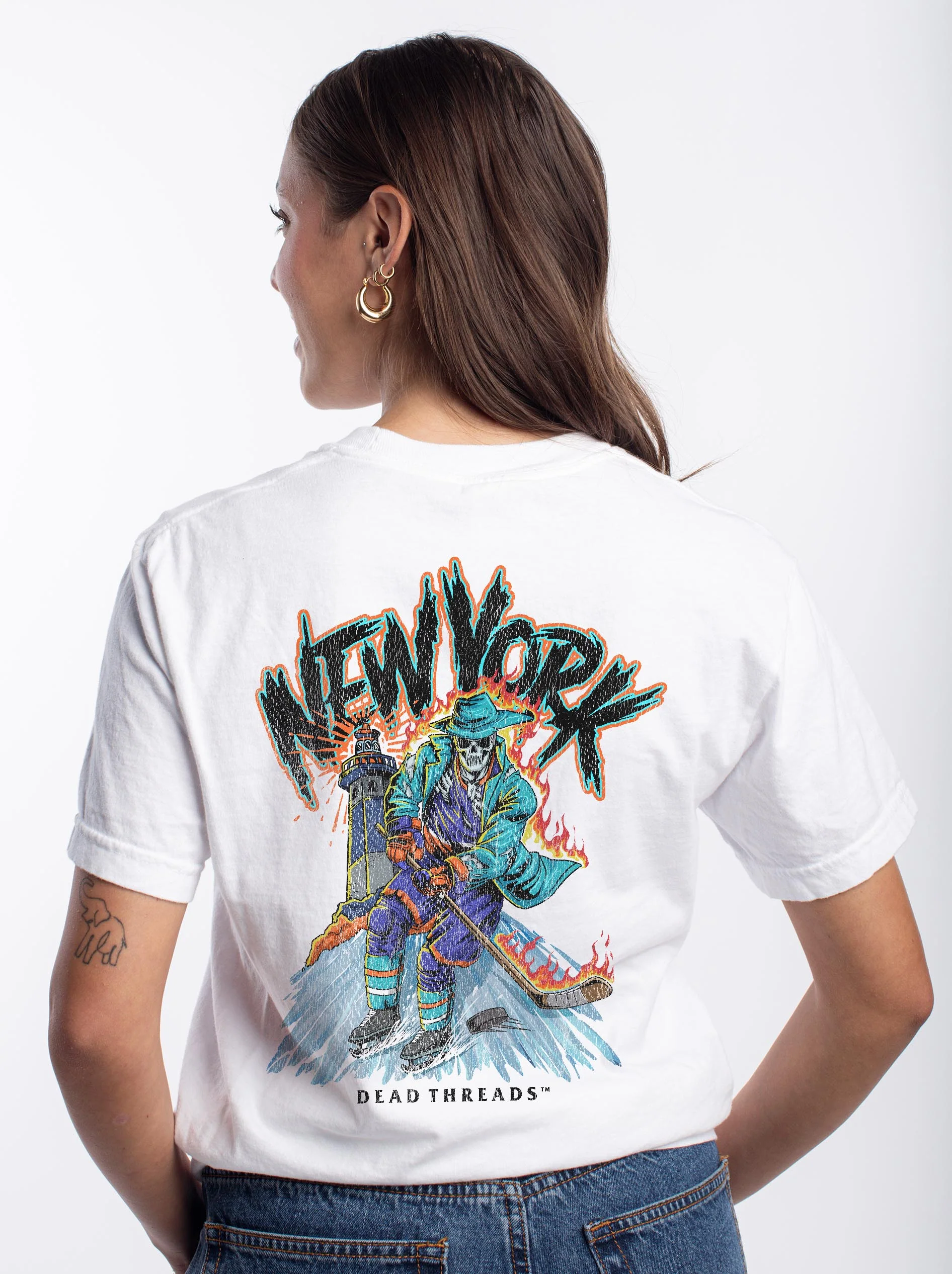 NEW YORK HOCKEY "THE ISLANDER" - “DT ESSENTIAL" PREMIUM T-SHIRT - Image 9