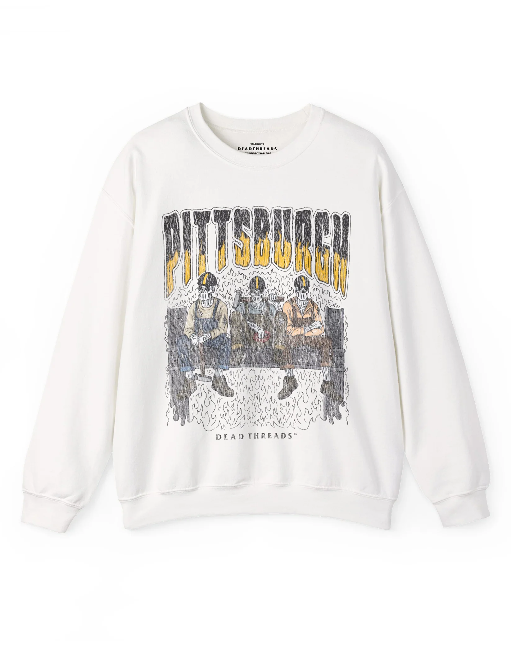 PITTSBURGH FOOTBALL v1 CREWNECK SWEATSHIRT - Image 3