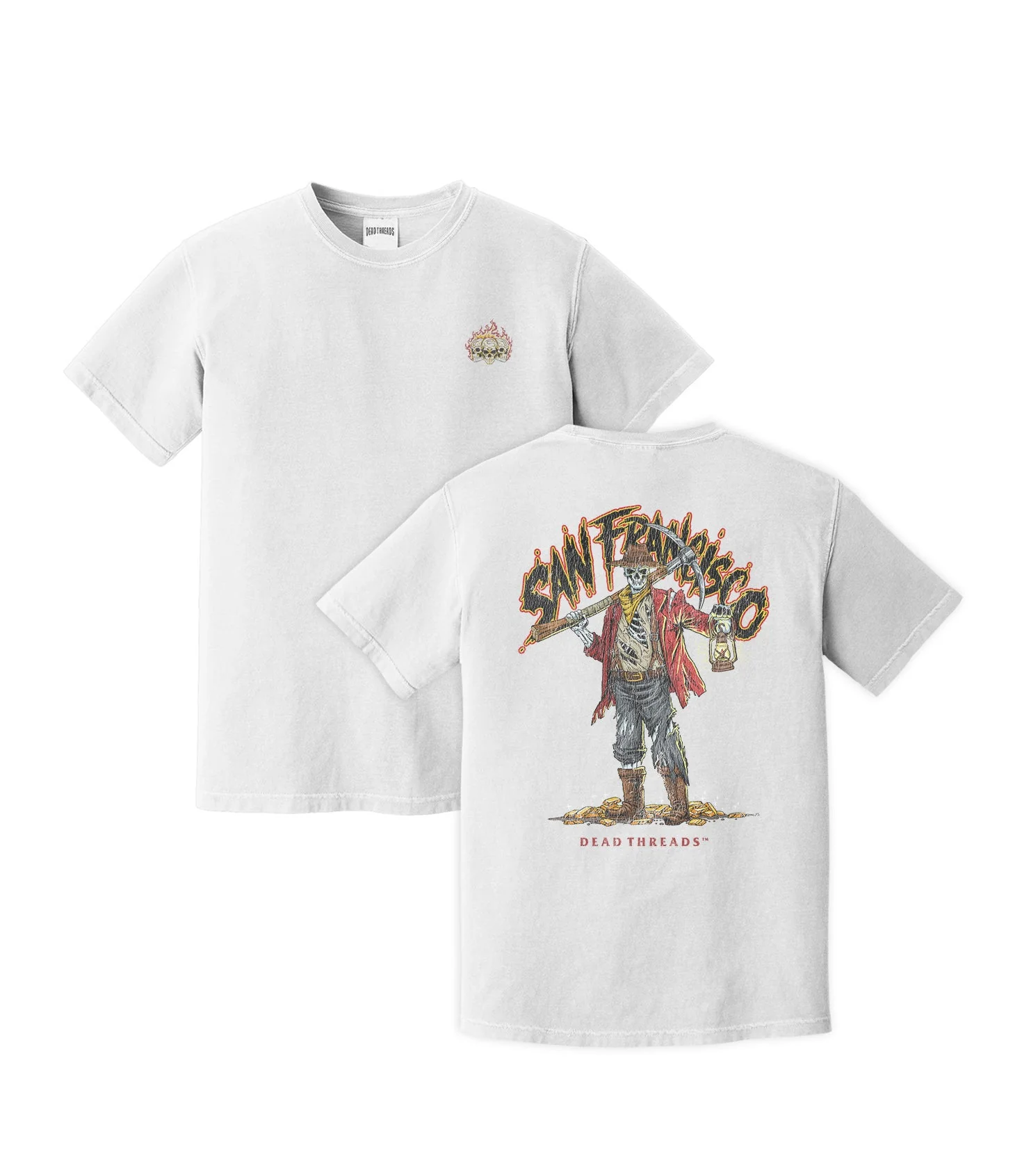 SAN FRANCISCO FOOTBALL v2 - “3 SKULL” PREMIUM T-SHIRT - Image 7