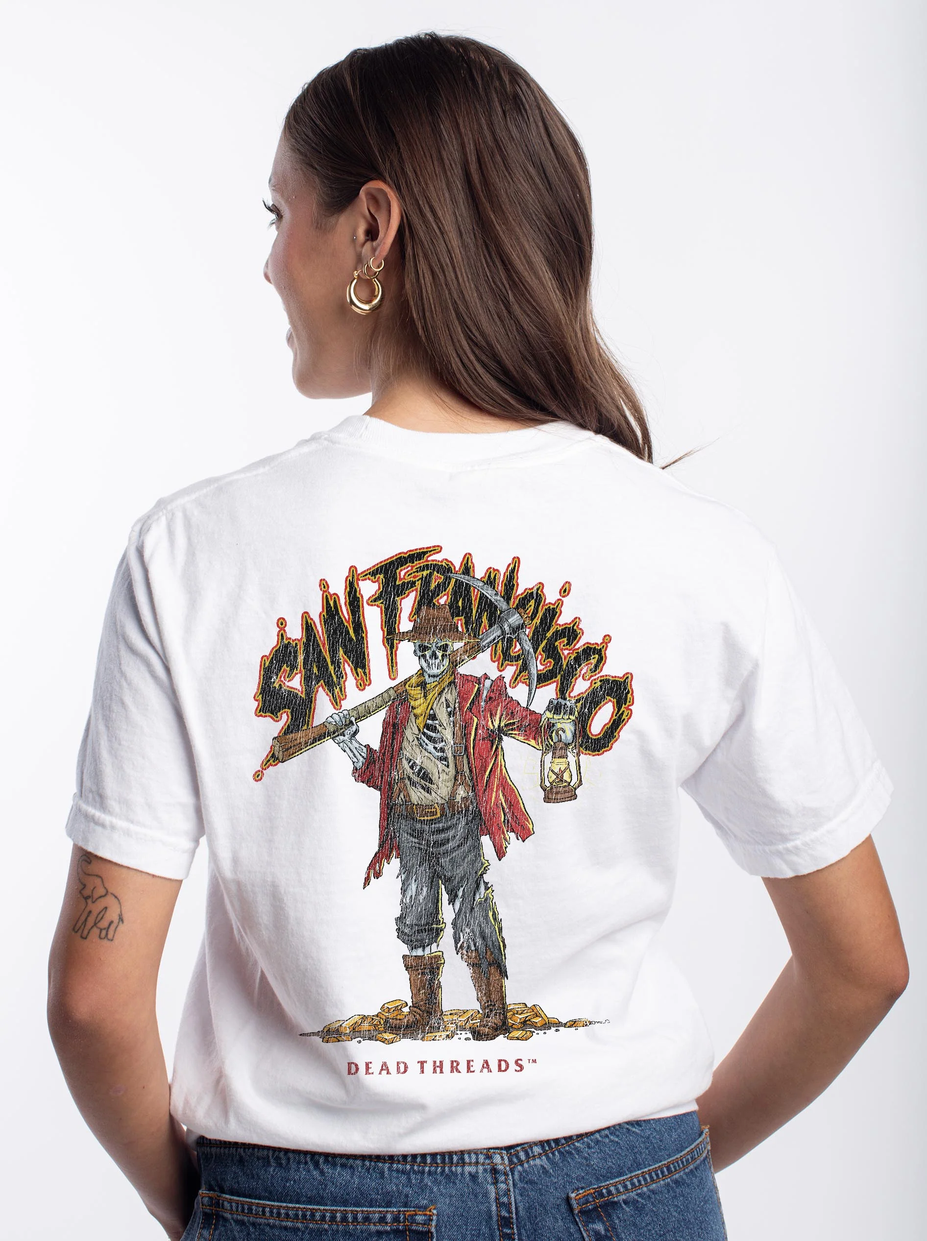 SAN FRANCISCO FOOTBALL v2 - “3 SKULL” PREMIUM T-SHIRT - Image 9