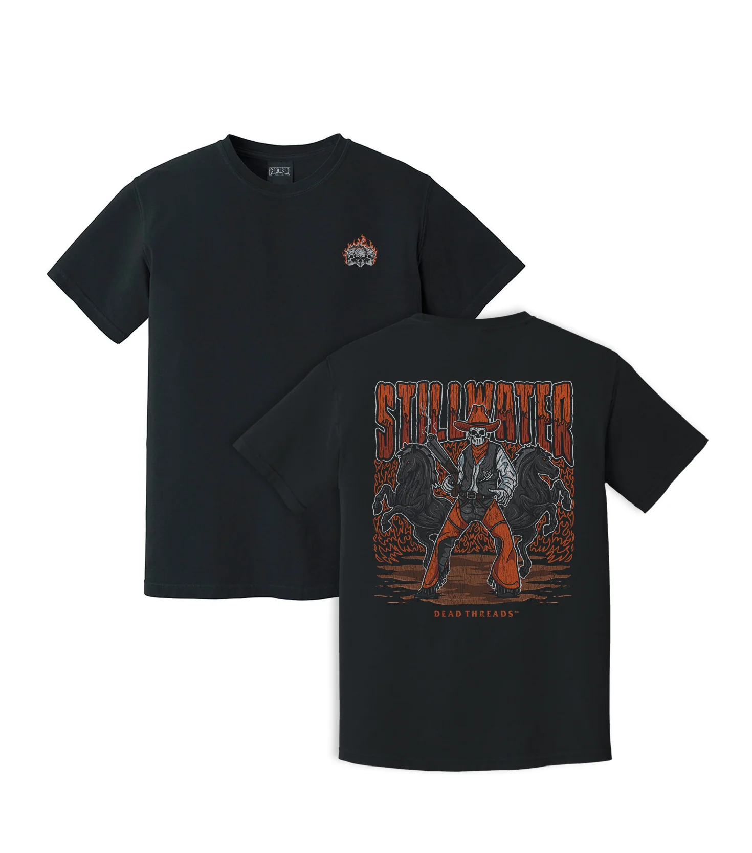 STILLWATER - “3 SKULL” PREMIUM T-SHIRT - Image 5