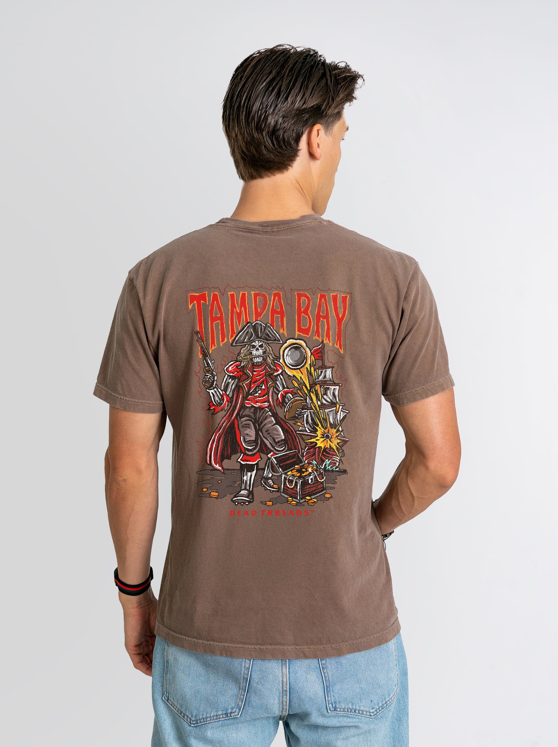 TAMPA BAY FOOTBALL - “3 SKULL” PREMIUM T-SHIRT - Image 16
