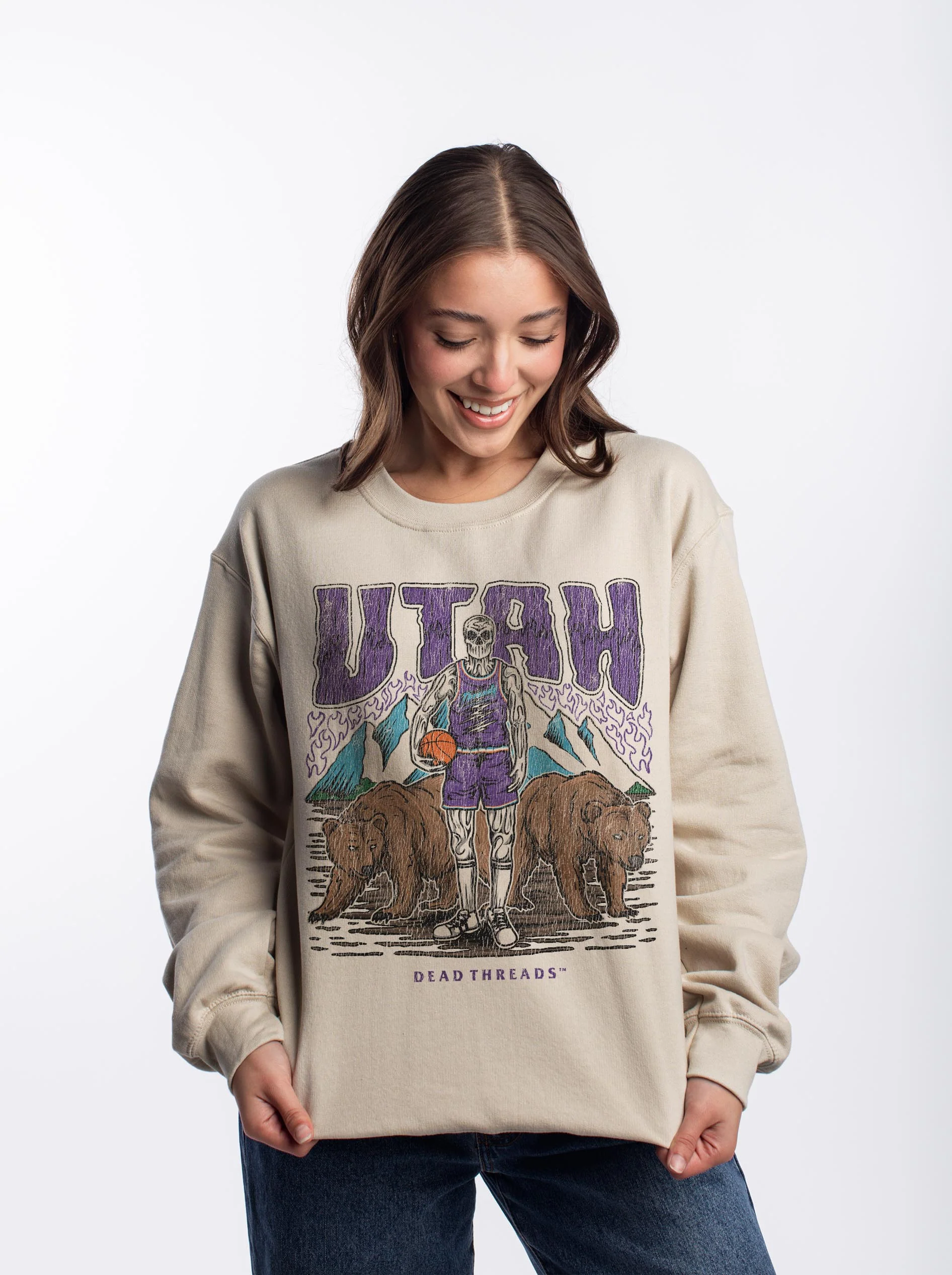 UTAH BASKETBALL CREWNECK SWEATSHIRT - Image 6