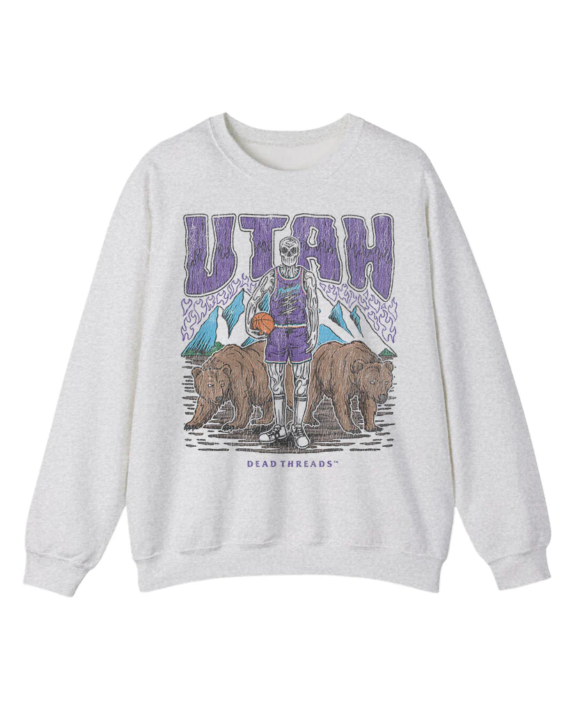 UTAH BASKETBALL CREWNECK SWEATSHIRT - Image 7