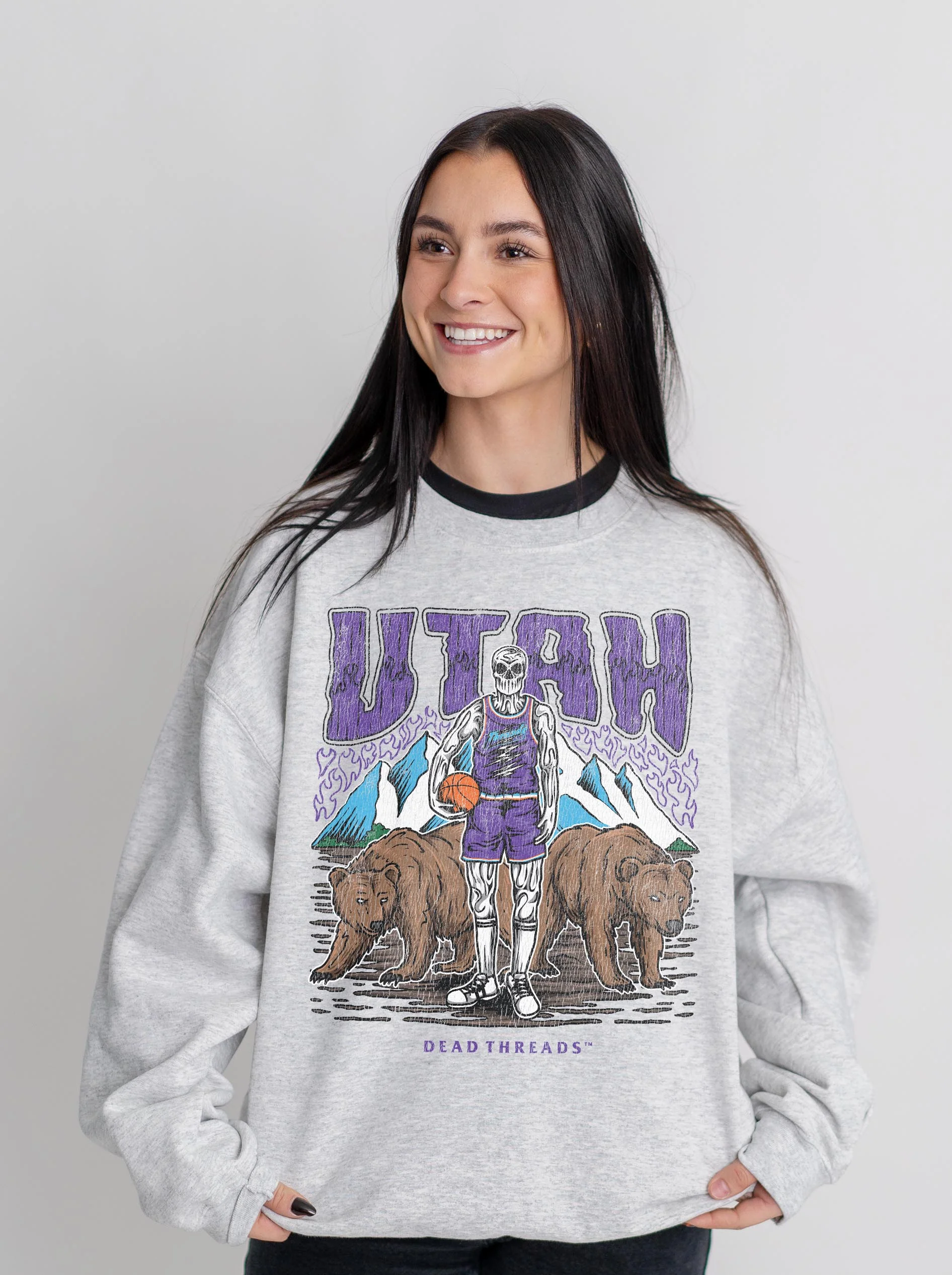 UTAH BASKETBALL CREWNECK SWEATSHIRT - Image 8