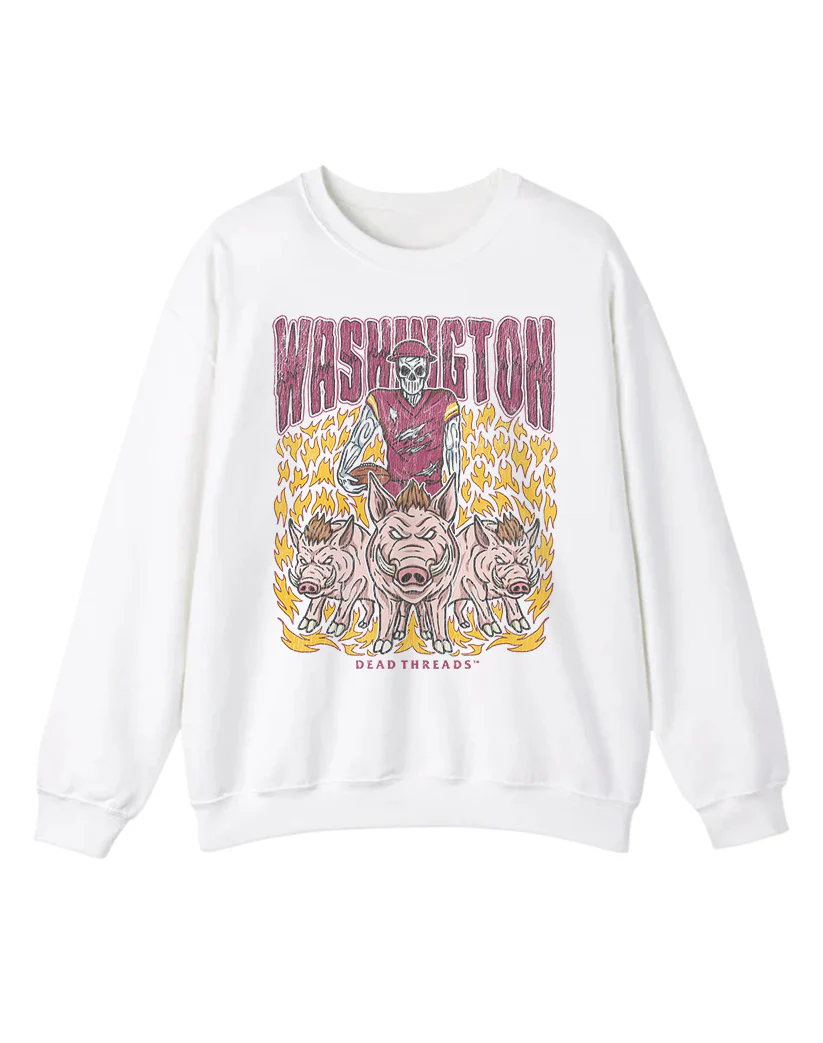 WASHINGTON FOOTBALL v1 CREWNECK SWEATSHIRT - Image 3
