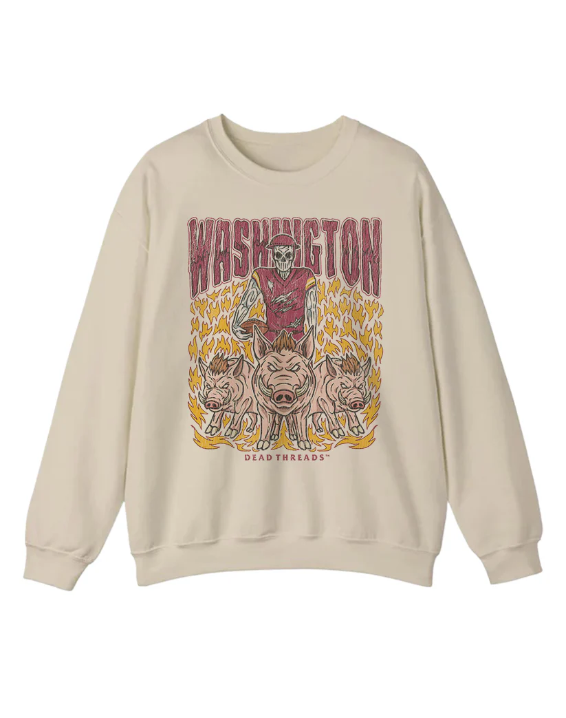 WASHINGTON FOOTBALL v1 CREWNECK SWEATSHIRT - Image 5