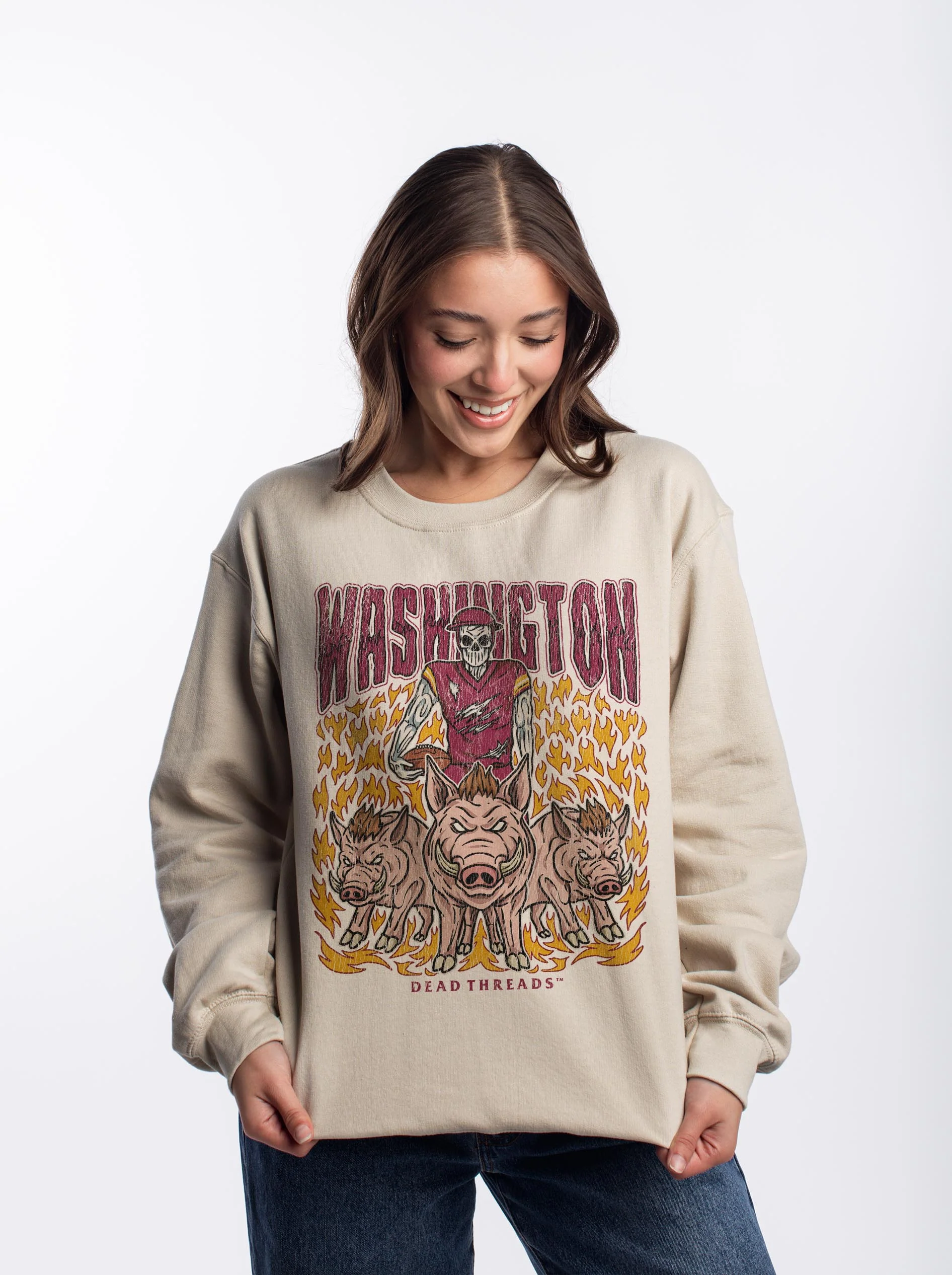 WASHINGTON FOOTBALL v1 CREWNECK SWEATSHIRT - Image 6